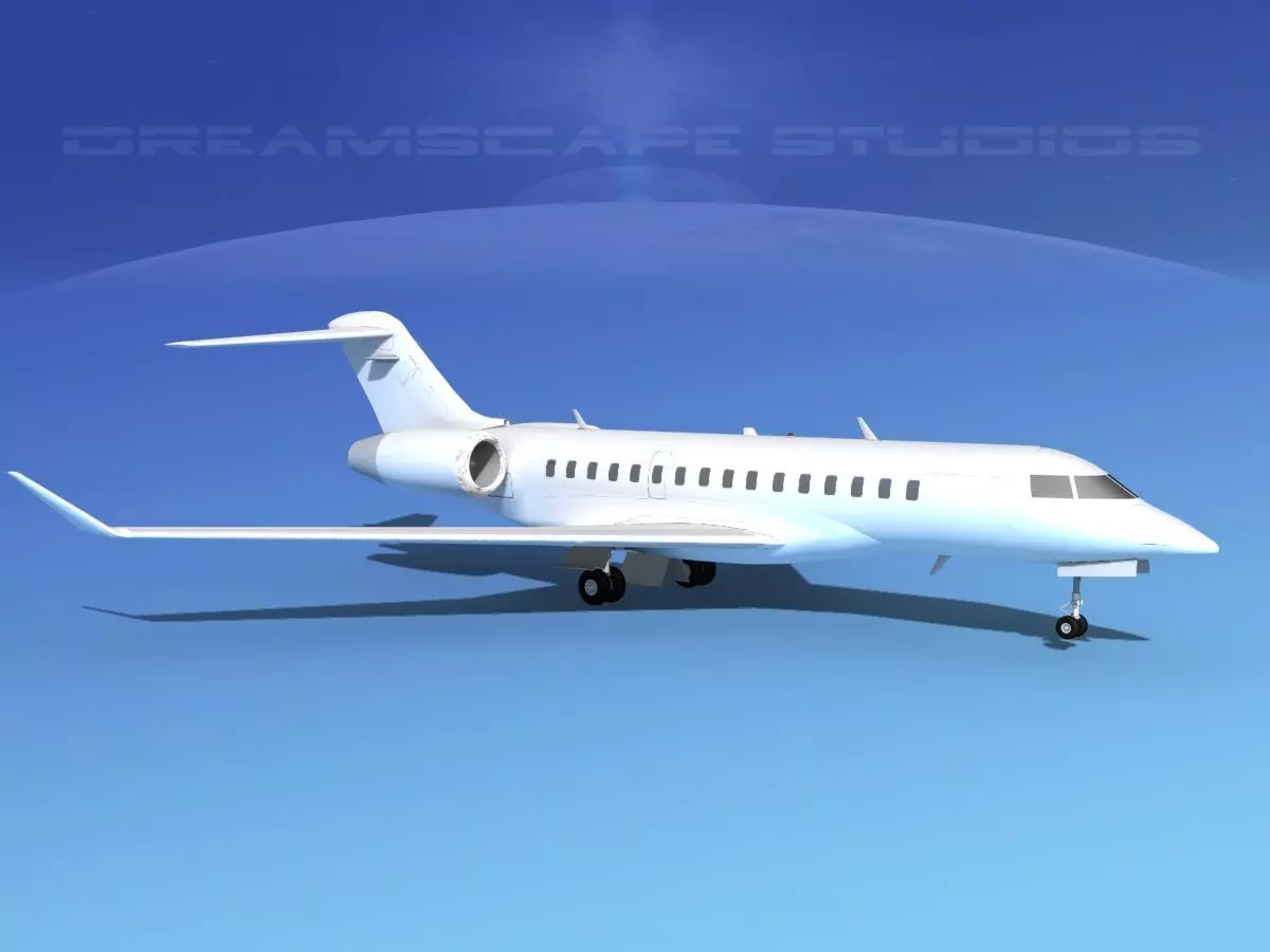 Global Express 8000 Unmarked 3D model_0