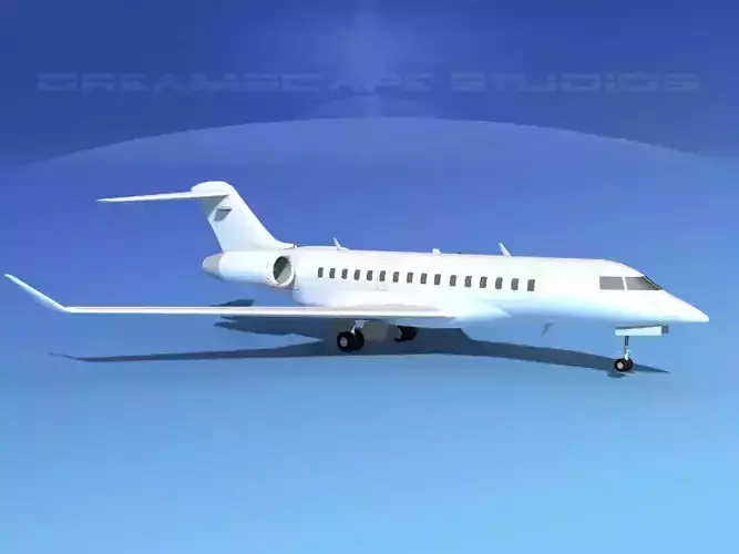 Global Express 8000 Unmarked 3D model