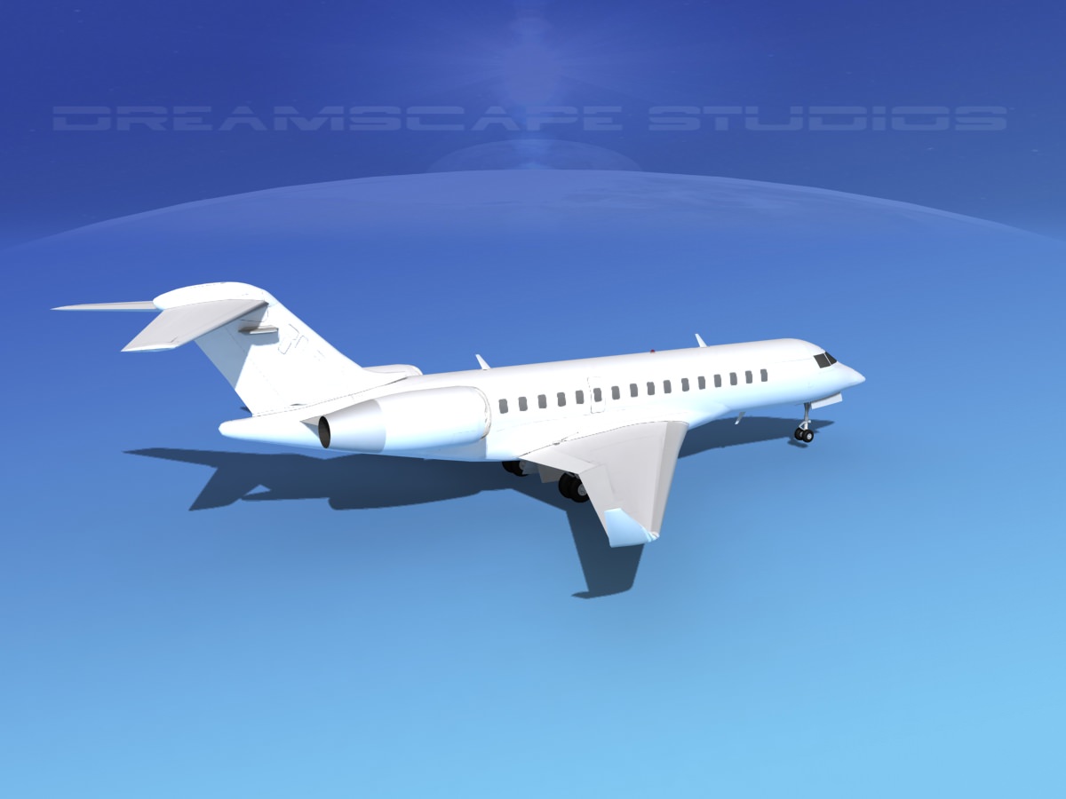 Global Express 8000 Unmarked 3D model_2