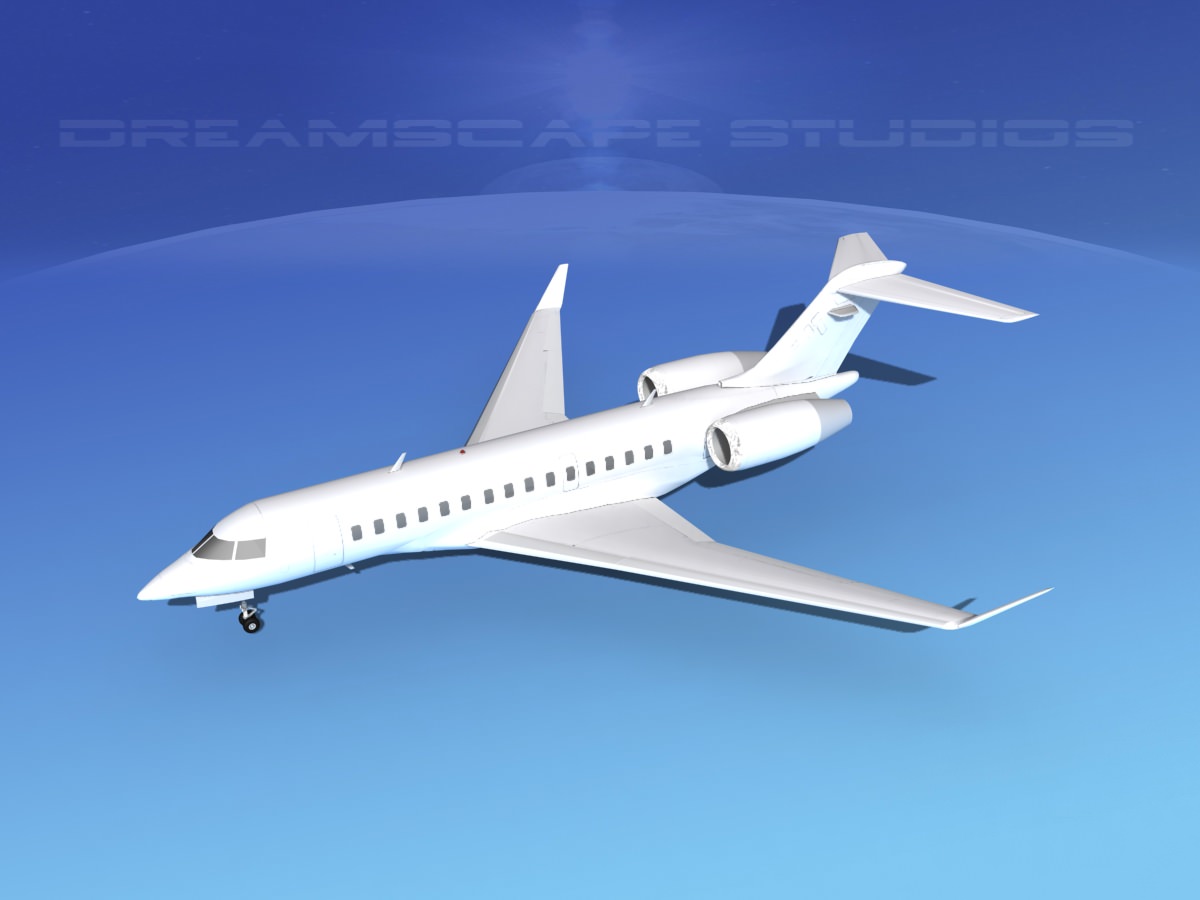 Global Express 8000 Unmarked 3D model_7