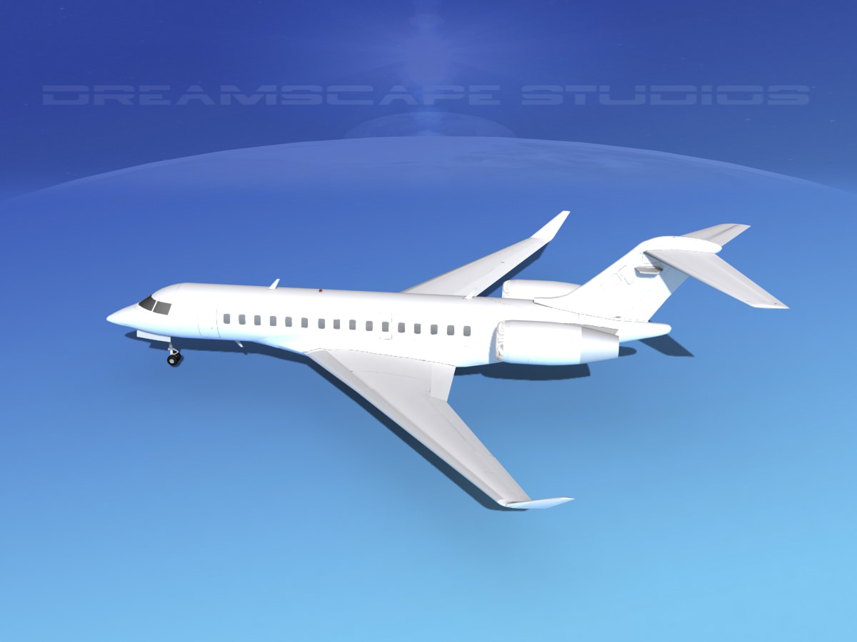 Global Express 8000 Unmarked 3D model_6