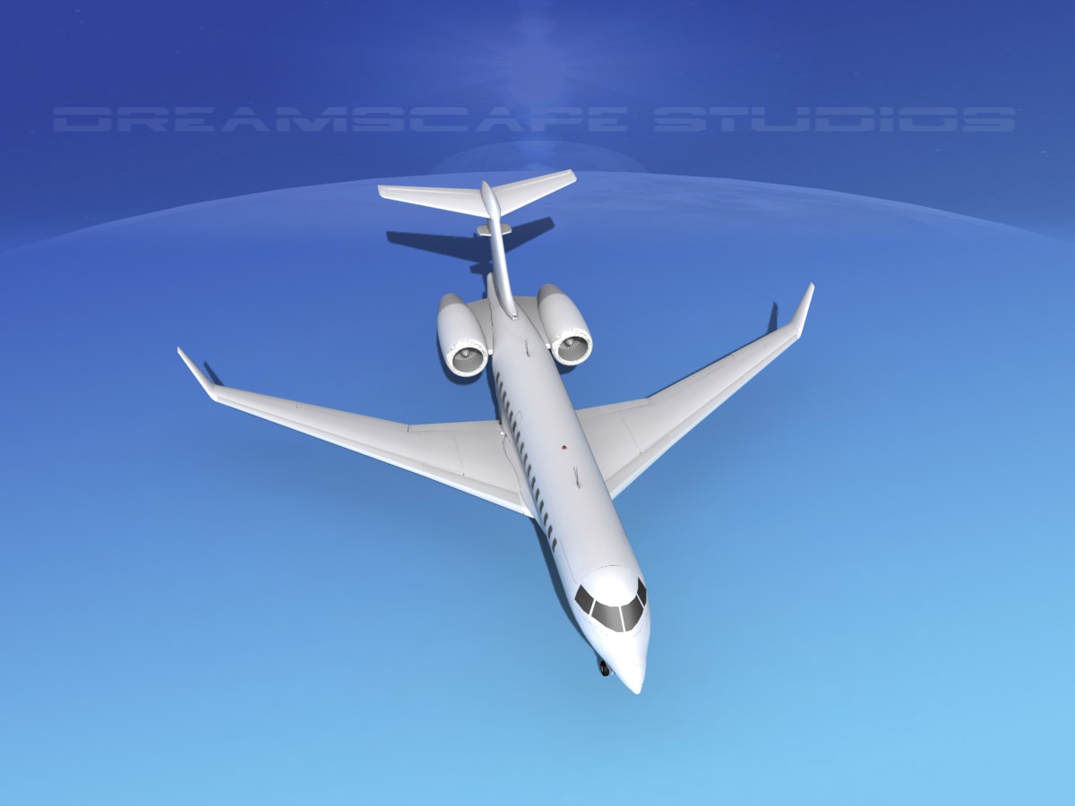 Global Express 8000 Unmarked 3D model_9