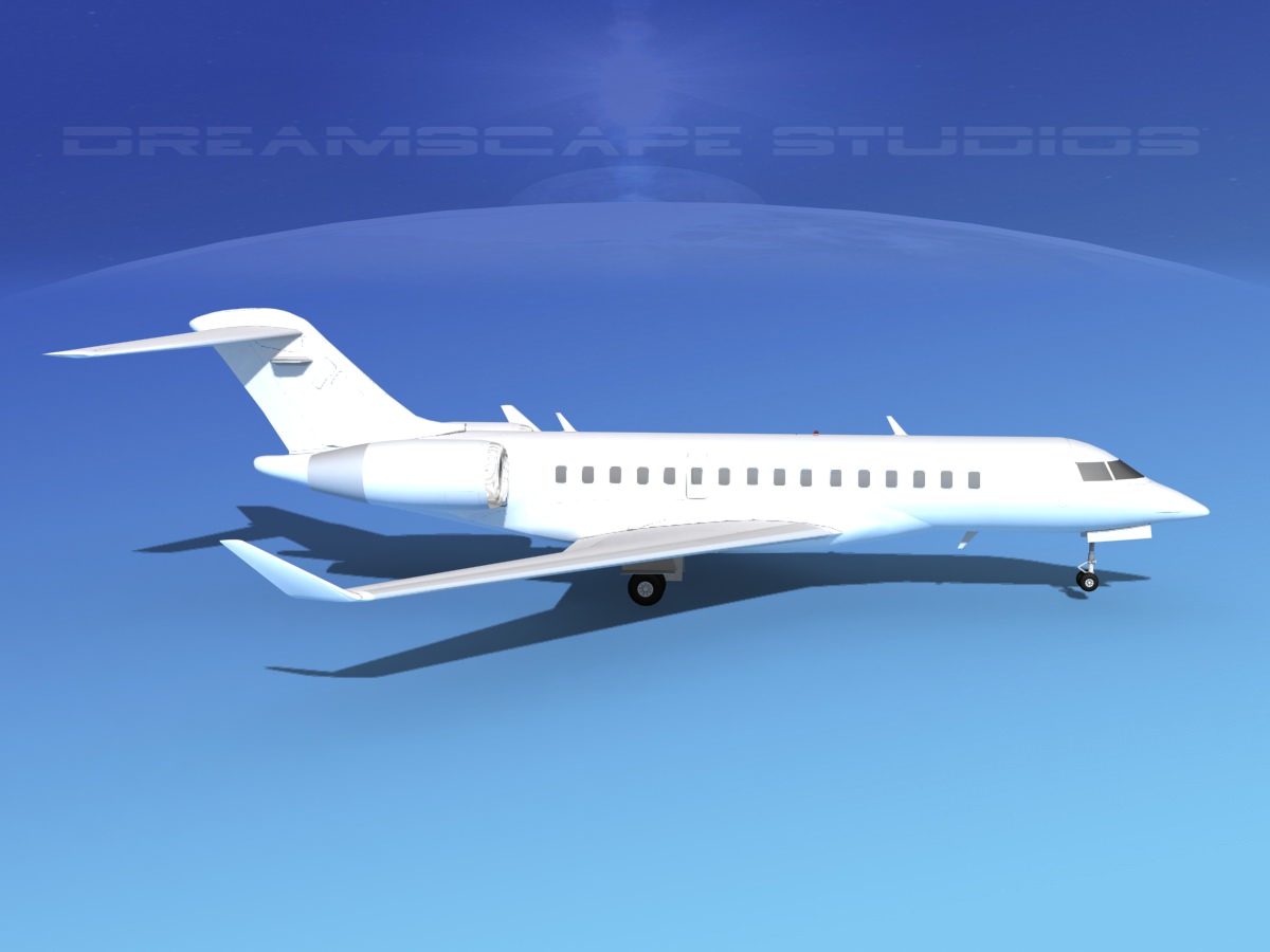 Global Express 8000 Unmarked 3D model_1