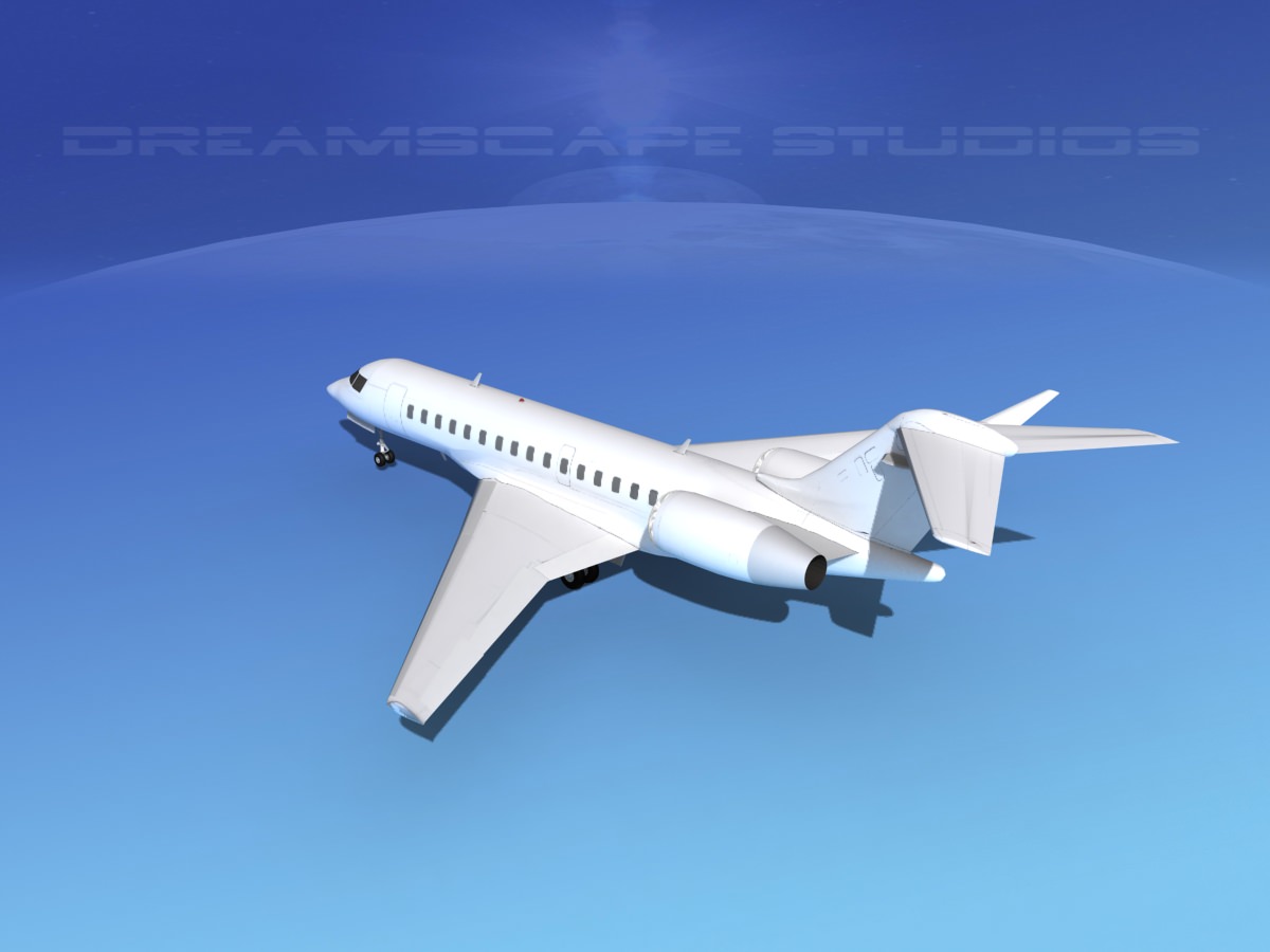 Global Express 8000 Unmarked 3D model_5