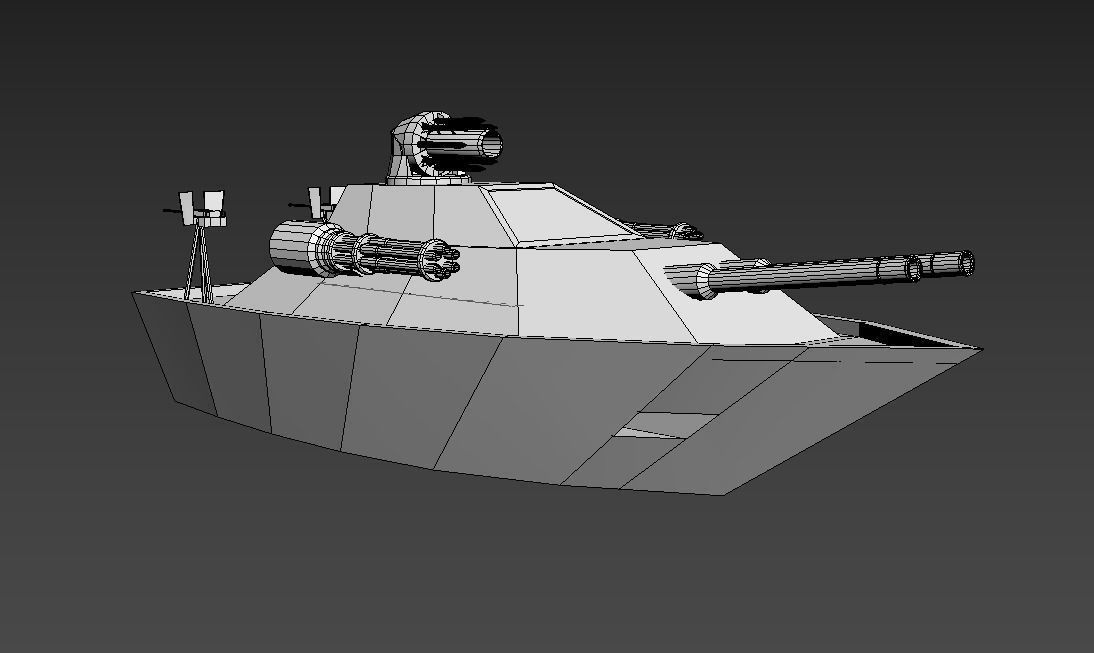 Low Poly Boat Game Ready Asset Low-poly 3D model_24