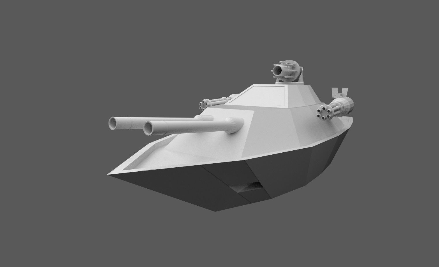 Low Poly Boat Game Ready Asset Low-poly 3D model_6