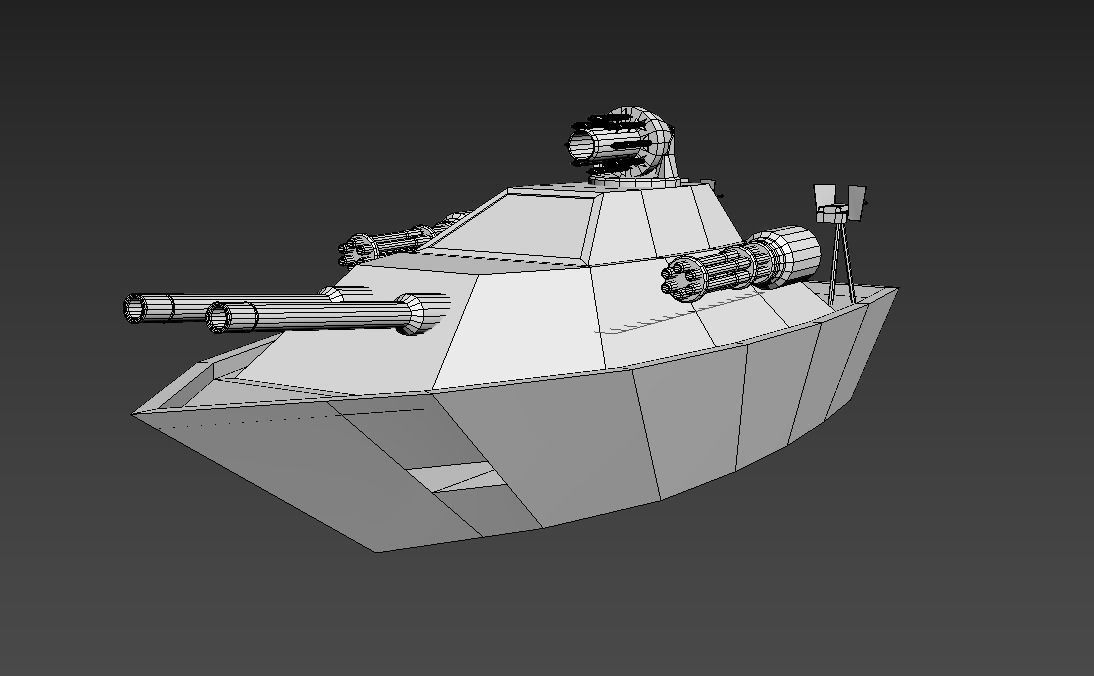 Low Poly Boat Game Ready Asset Low-poly 3D model_18