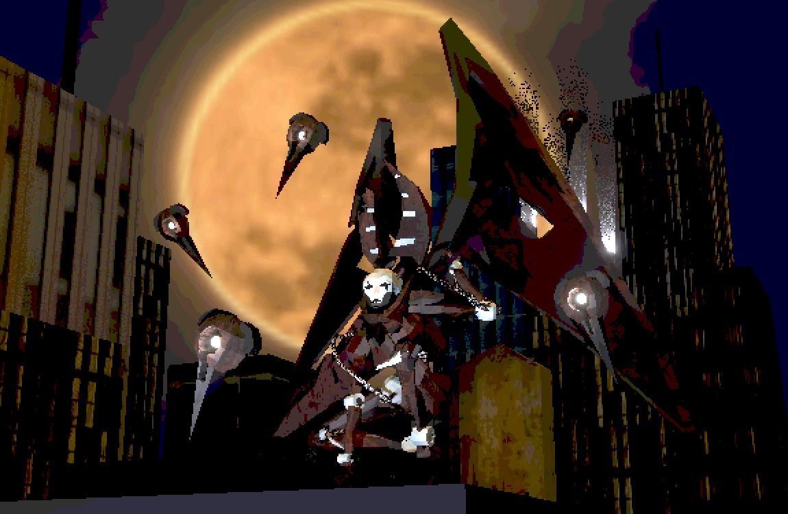 Retro-styled robo-angel 3000 Low-poly 3D model_2