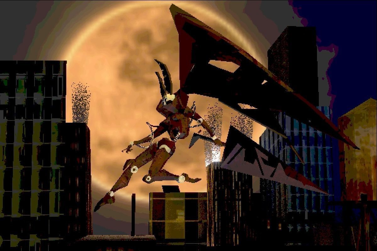 Retro-styled robo-angel 3000 Low-poly 3D model_1