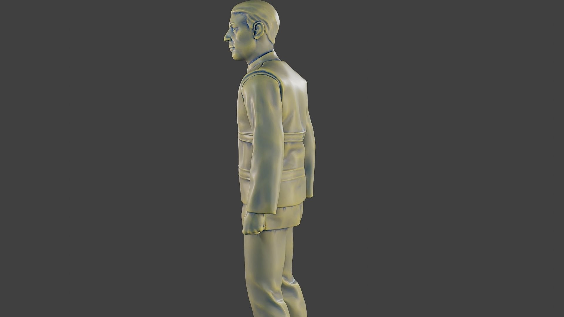 Male Security reflective vest MSRV 001 3D print model_26