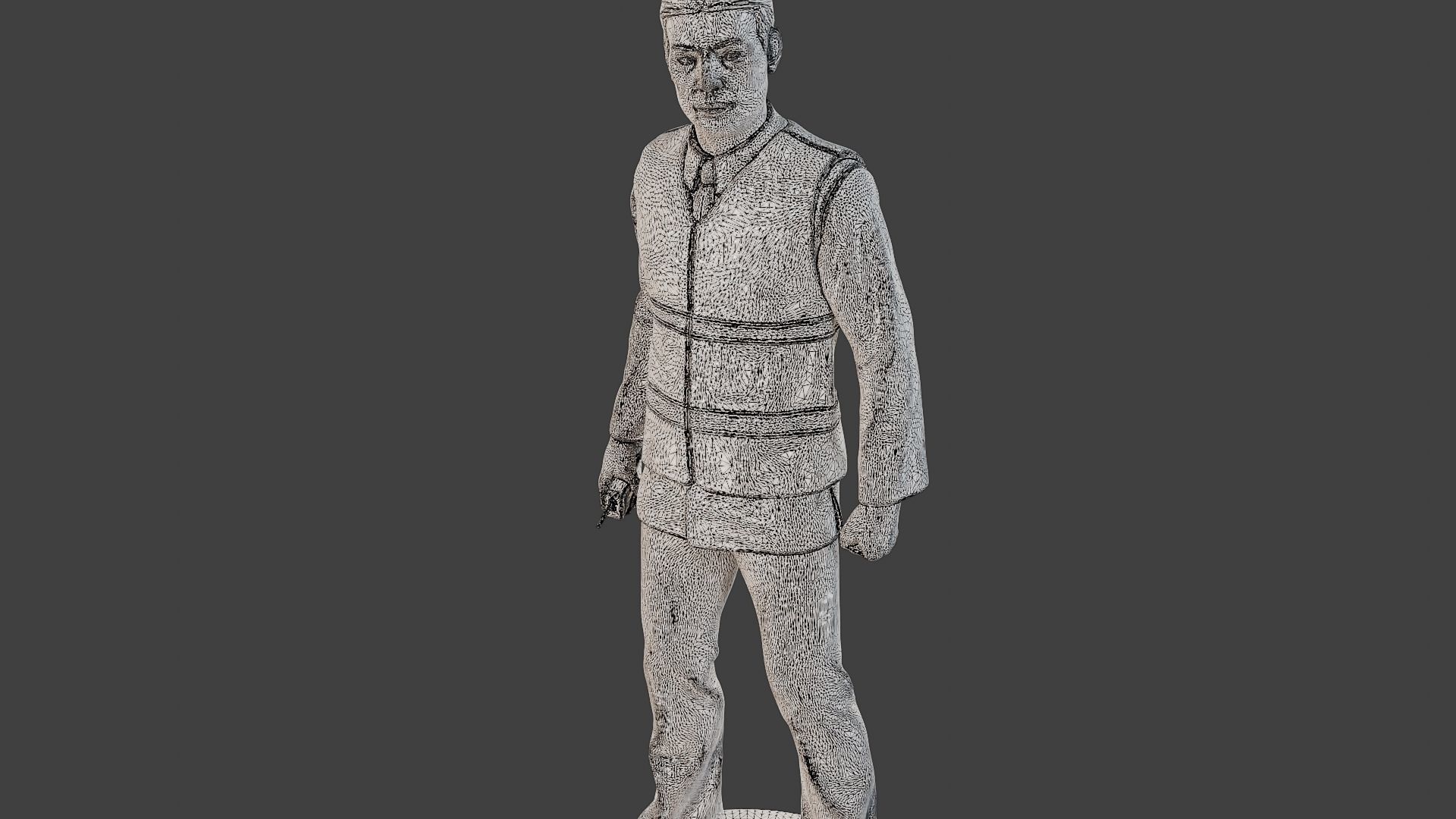 Male Security reflective vest MSRV 001 3D print model_12