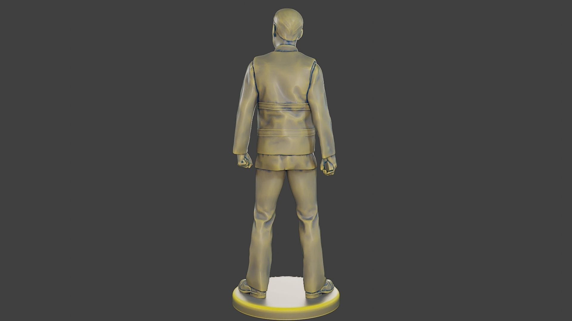 Male Security reflective vest MSRV 001 3D print model_6