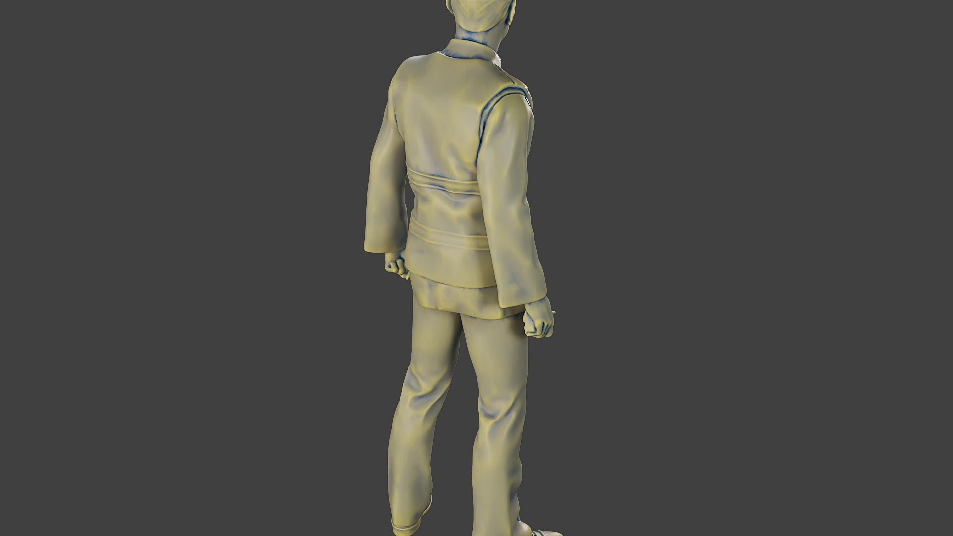 Male Security reflective vest MSRV 001 3D print model_24