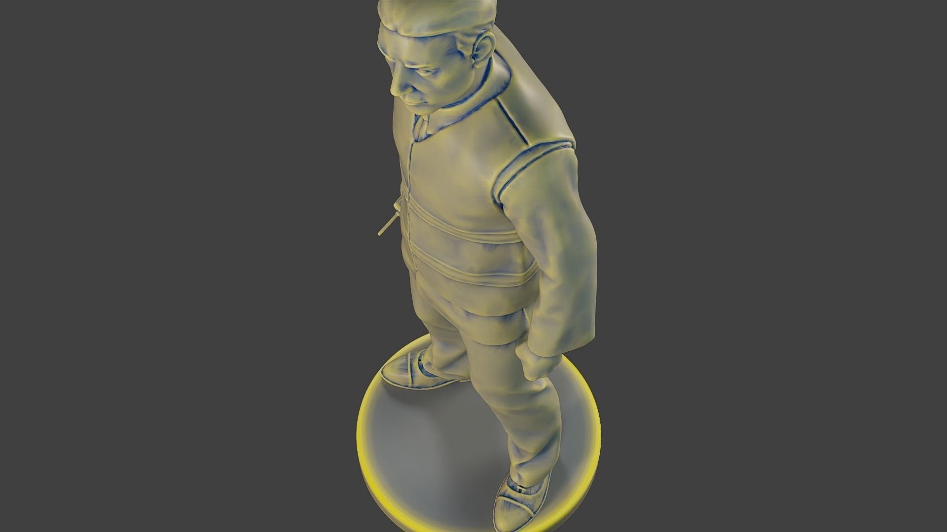 Male Security reflective vest MSRV 001 3D print model_16