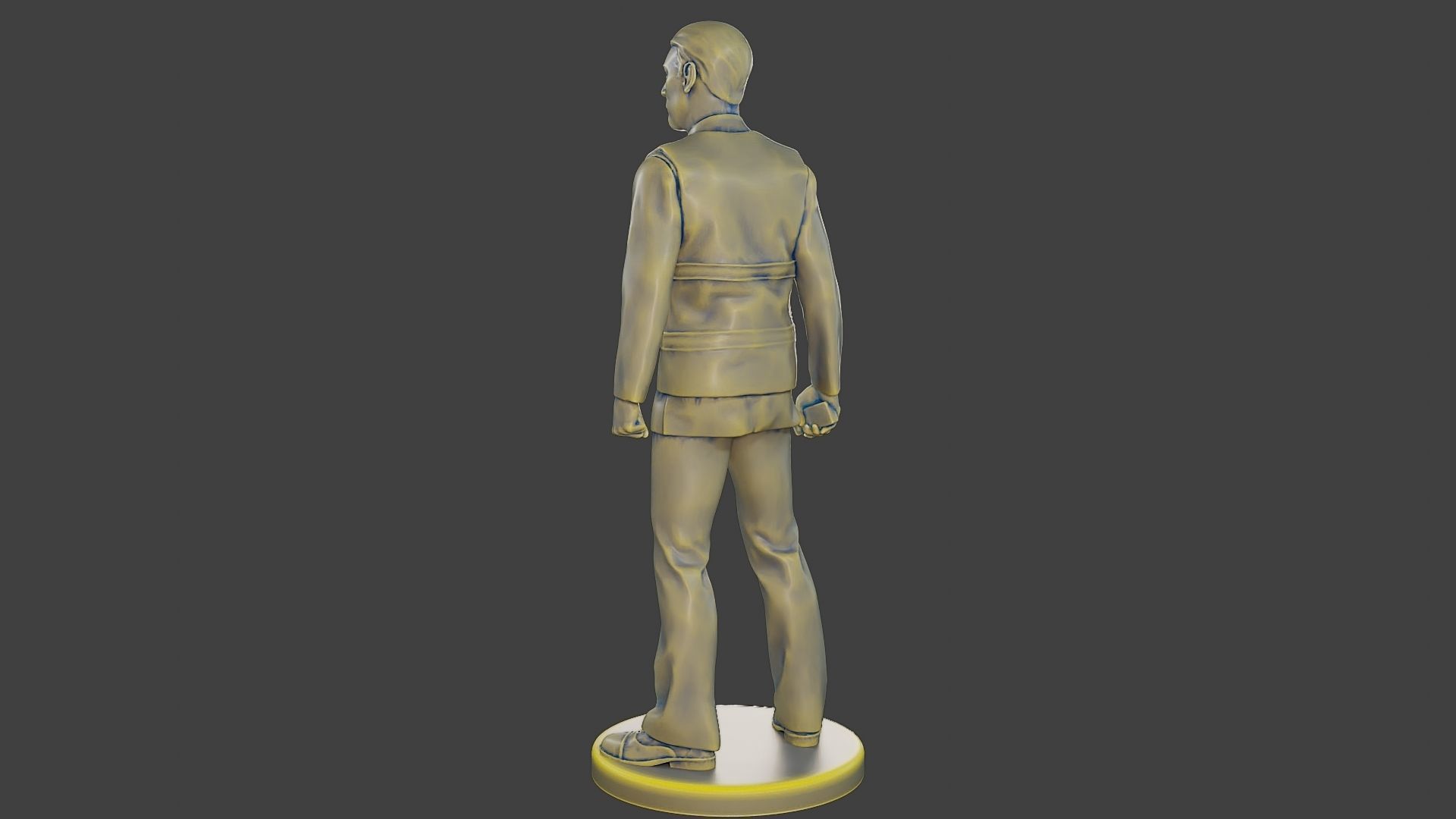Male Security reflective vest MSRV 001 3D print model_5