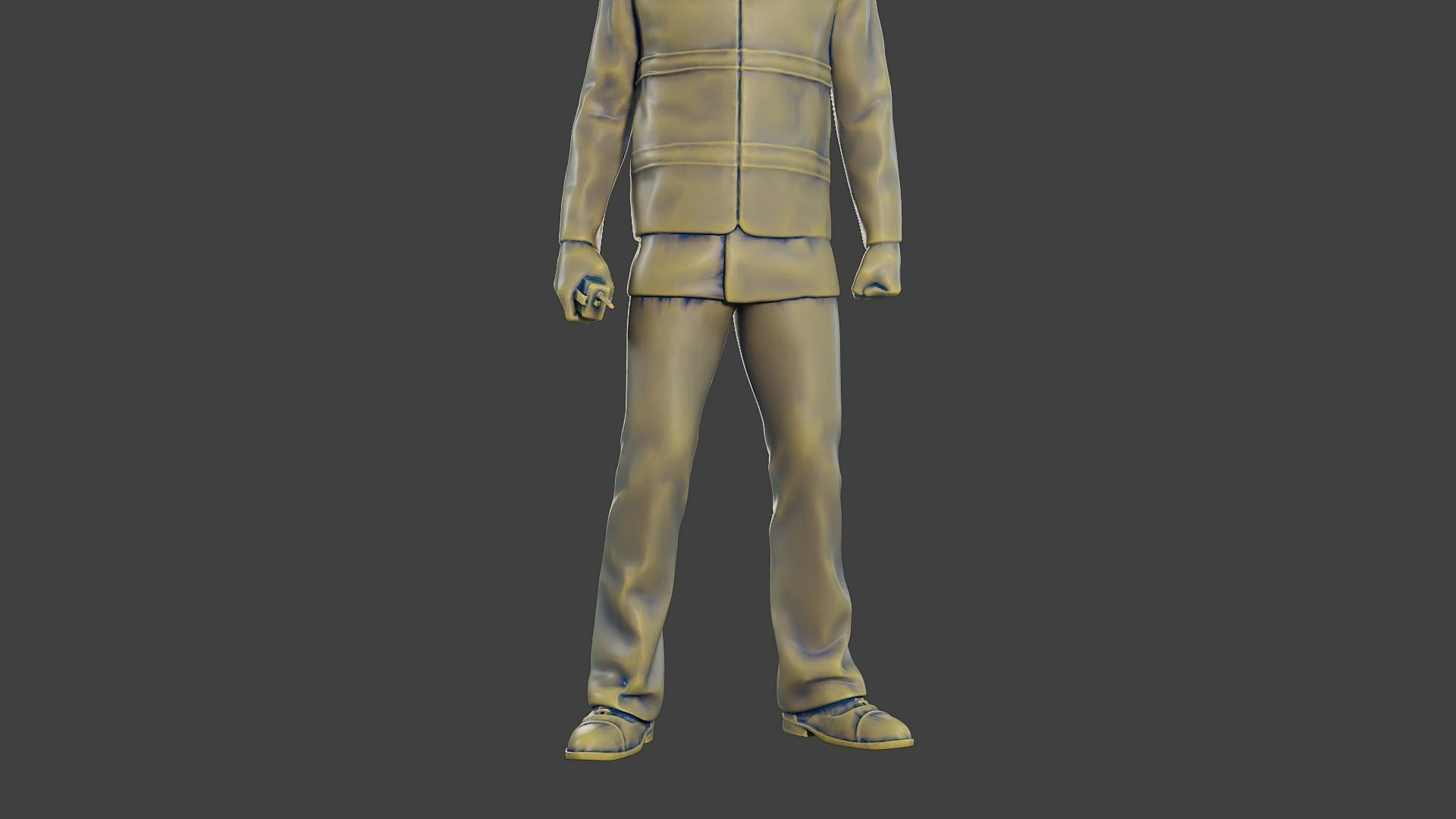 Male Security reflective vest MSRV 001 3D print model_28