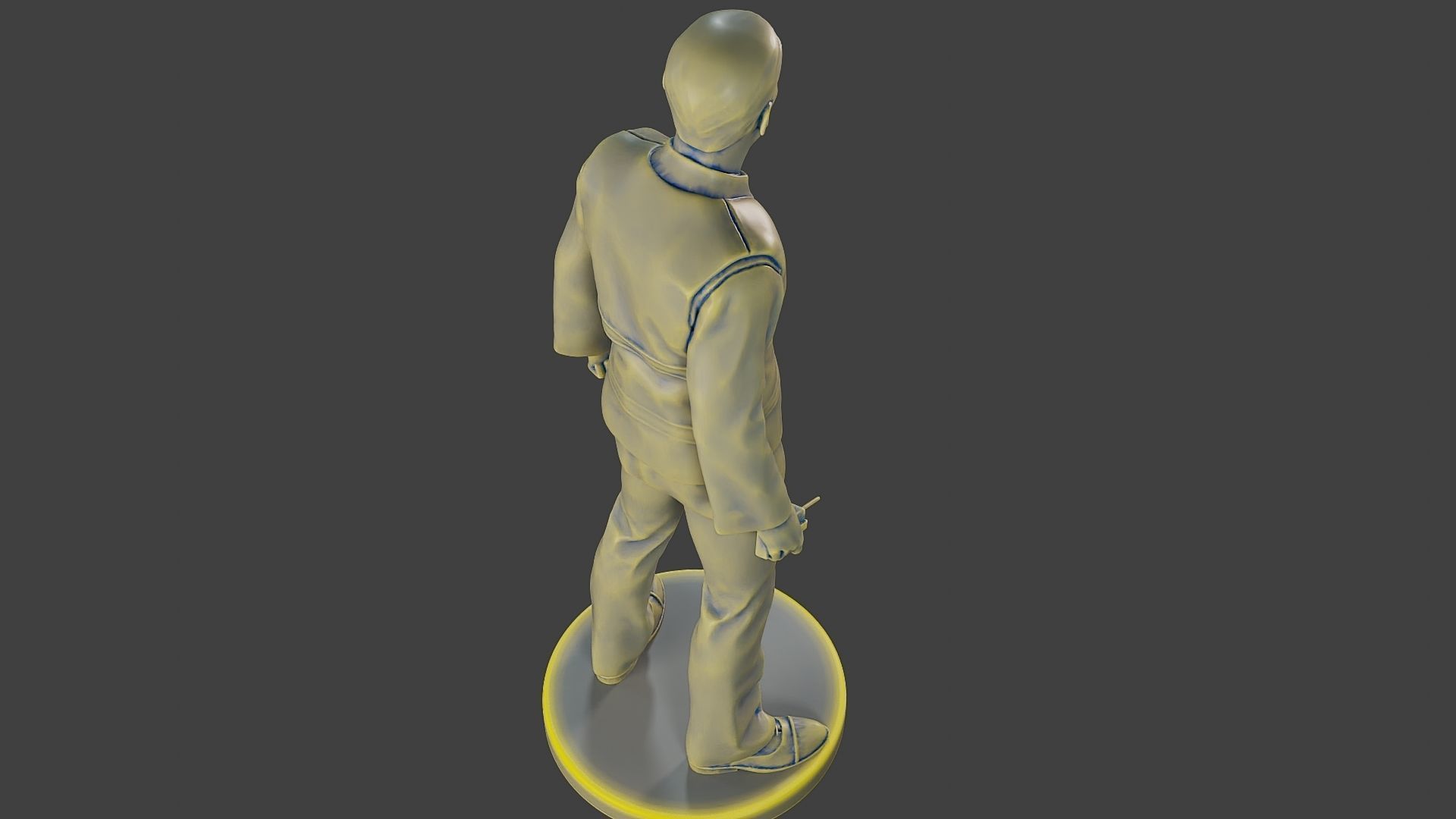 Male Security reflective vest MSRV 001 3D print model_22