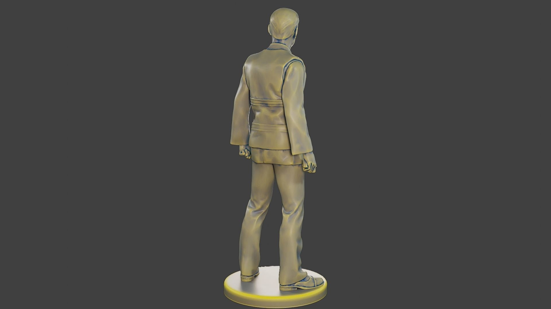 Male Security reflective vest MSRV 001 3D print model_7