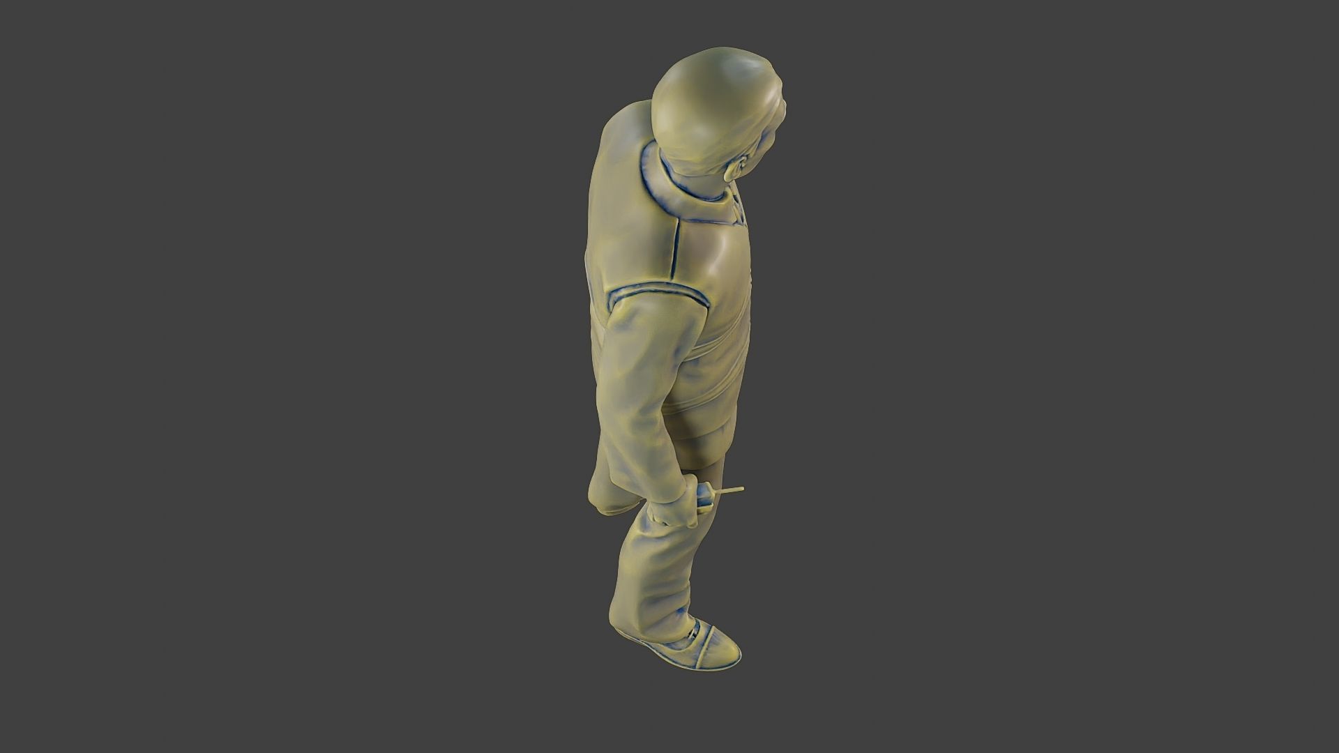 Male Security reflective vest MSRV 001 3D print model_23