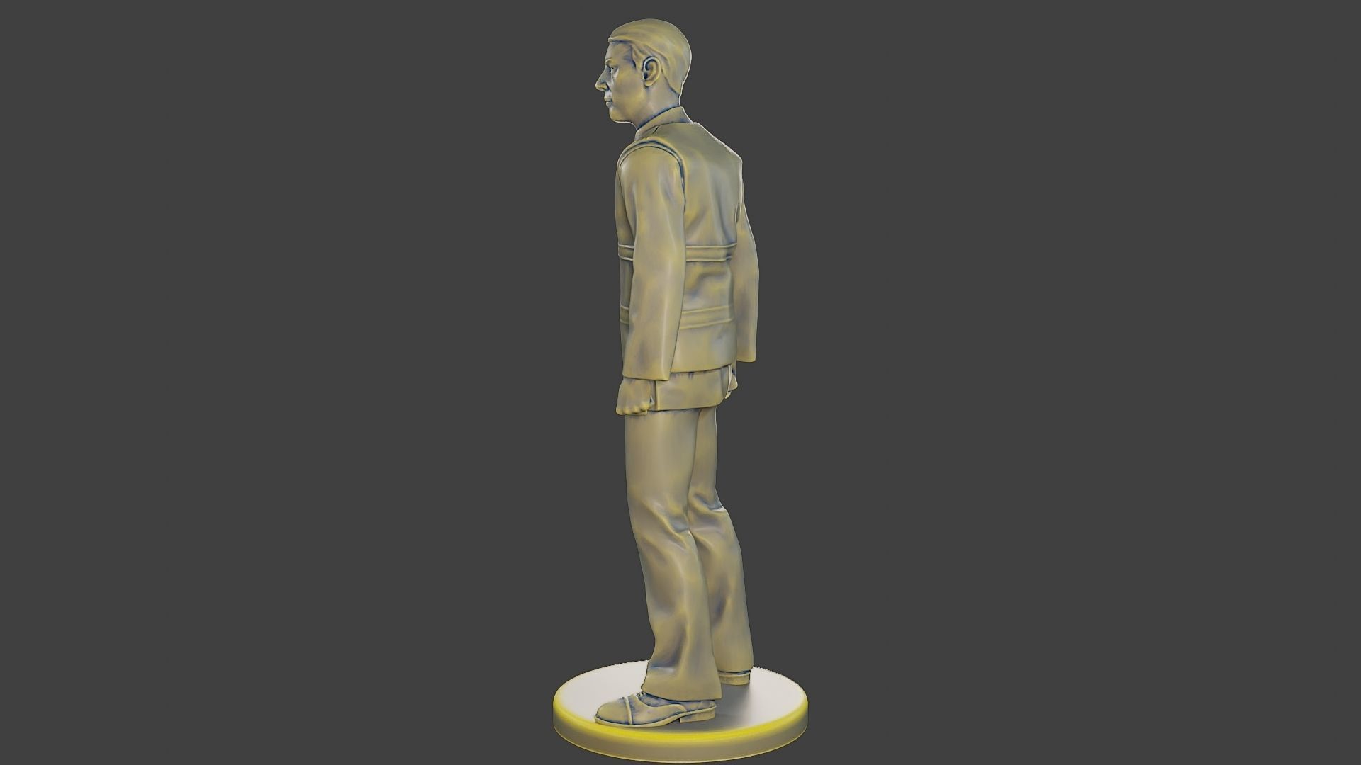 Male Security reflective vest MSRV 001 3D print model_4