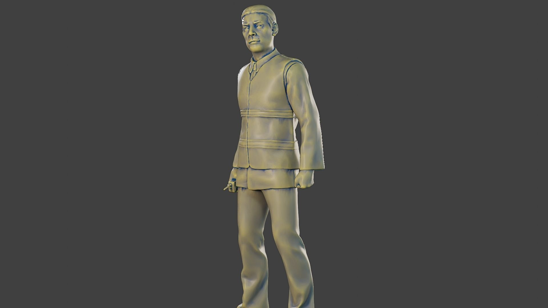 Male Security reflective vest MSRV 001 3D print model_27