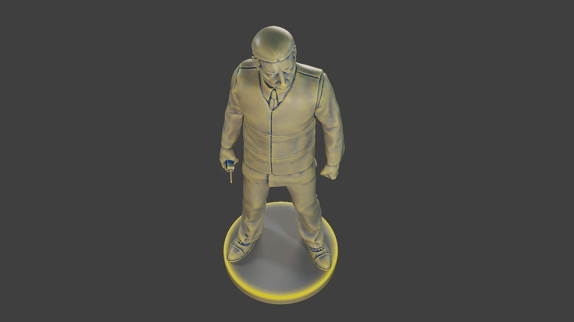 Male Security reflective vest MSRV 001 3D print model_14