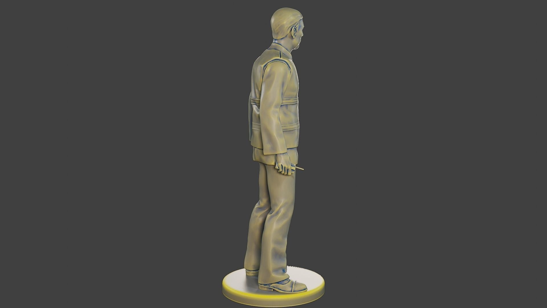 Male Security reflective vest MSRV 001 3D print model_8