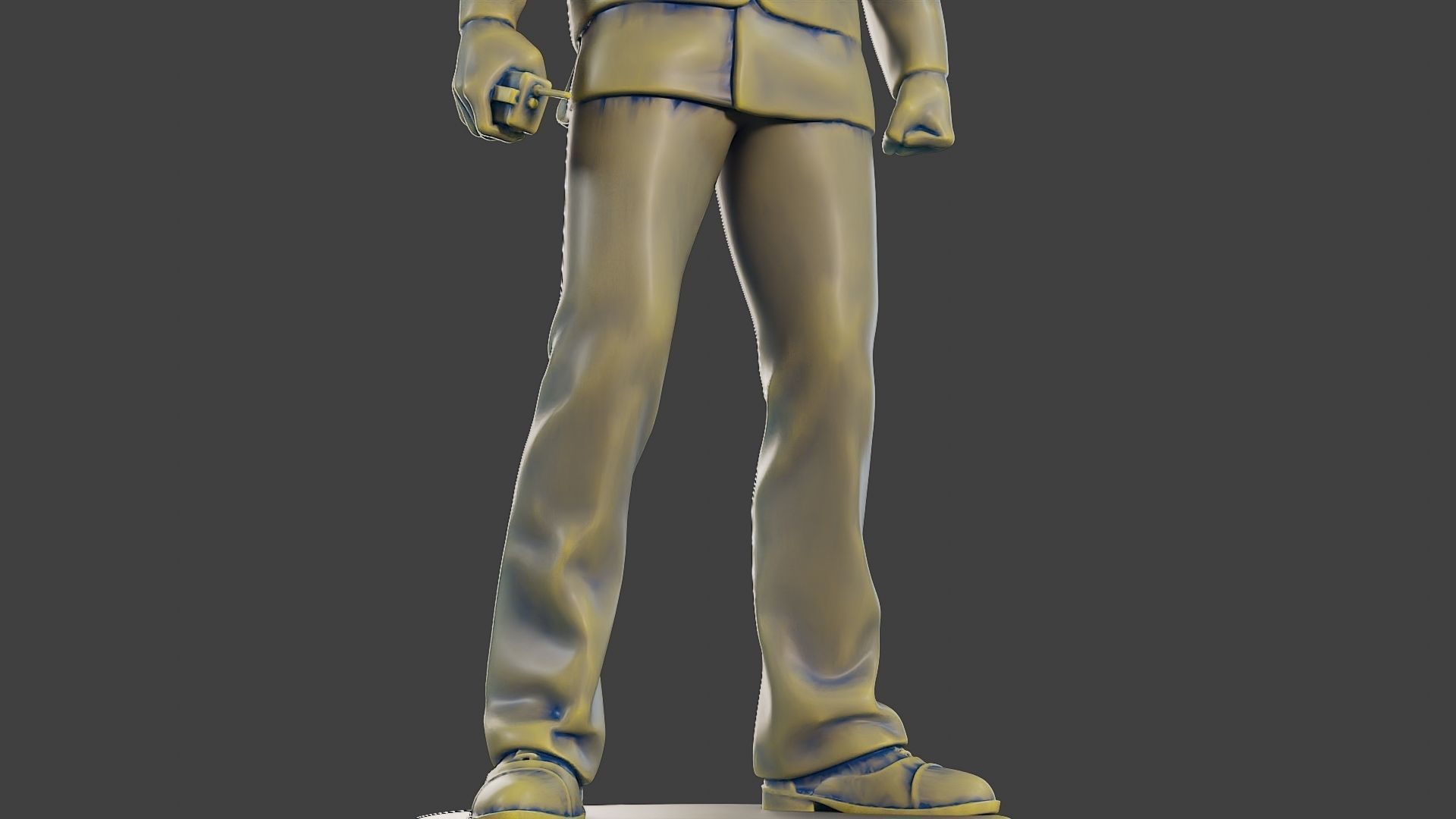 Male Security reflective vest MSRV 001 3D print model_13