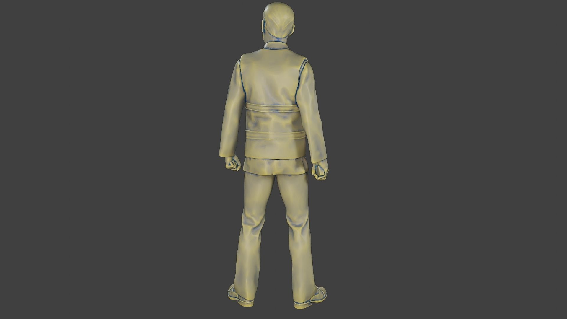 Male Security reflective vest MSRV 001 3D print model_25
