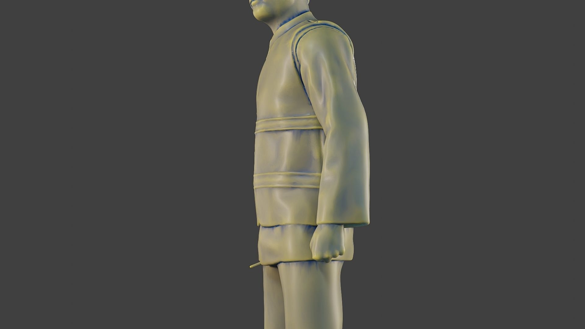 Male Security reflective vest MSRV 001 3D print model_17