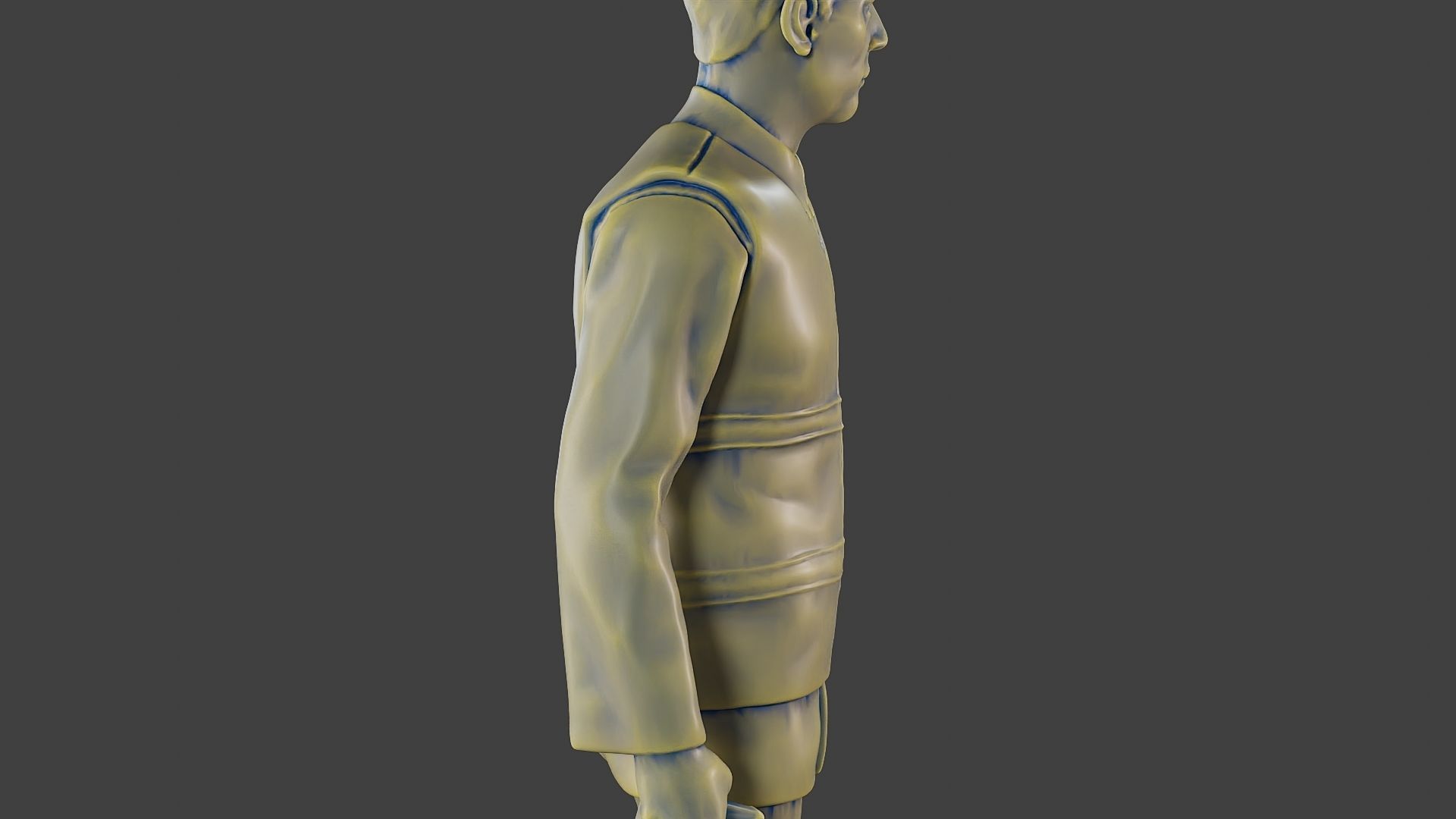 Male Security reflective vest MSRV 001 3D print model_20