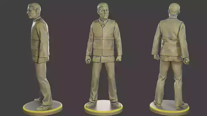 Male Security reflective vest MSRV 001 3D print model