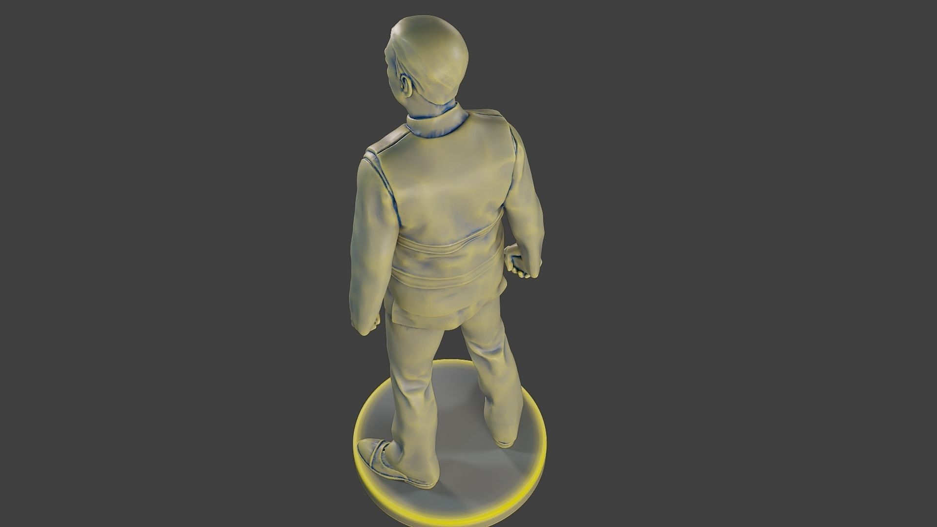 Male Security reflective vest MSRV 001 3D print model_15