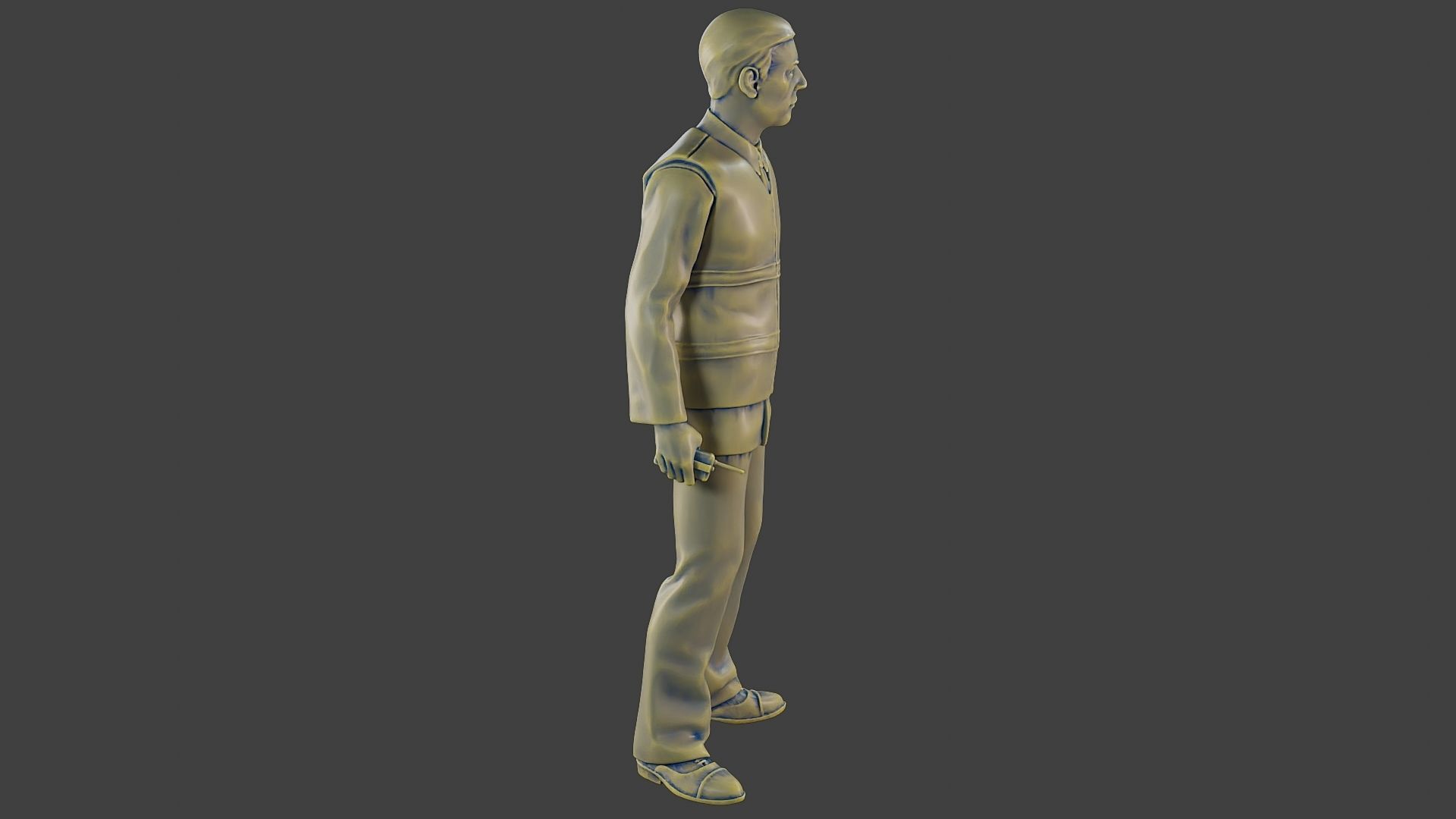Male Security reflective vest MSRV 001 3D print model_30