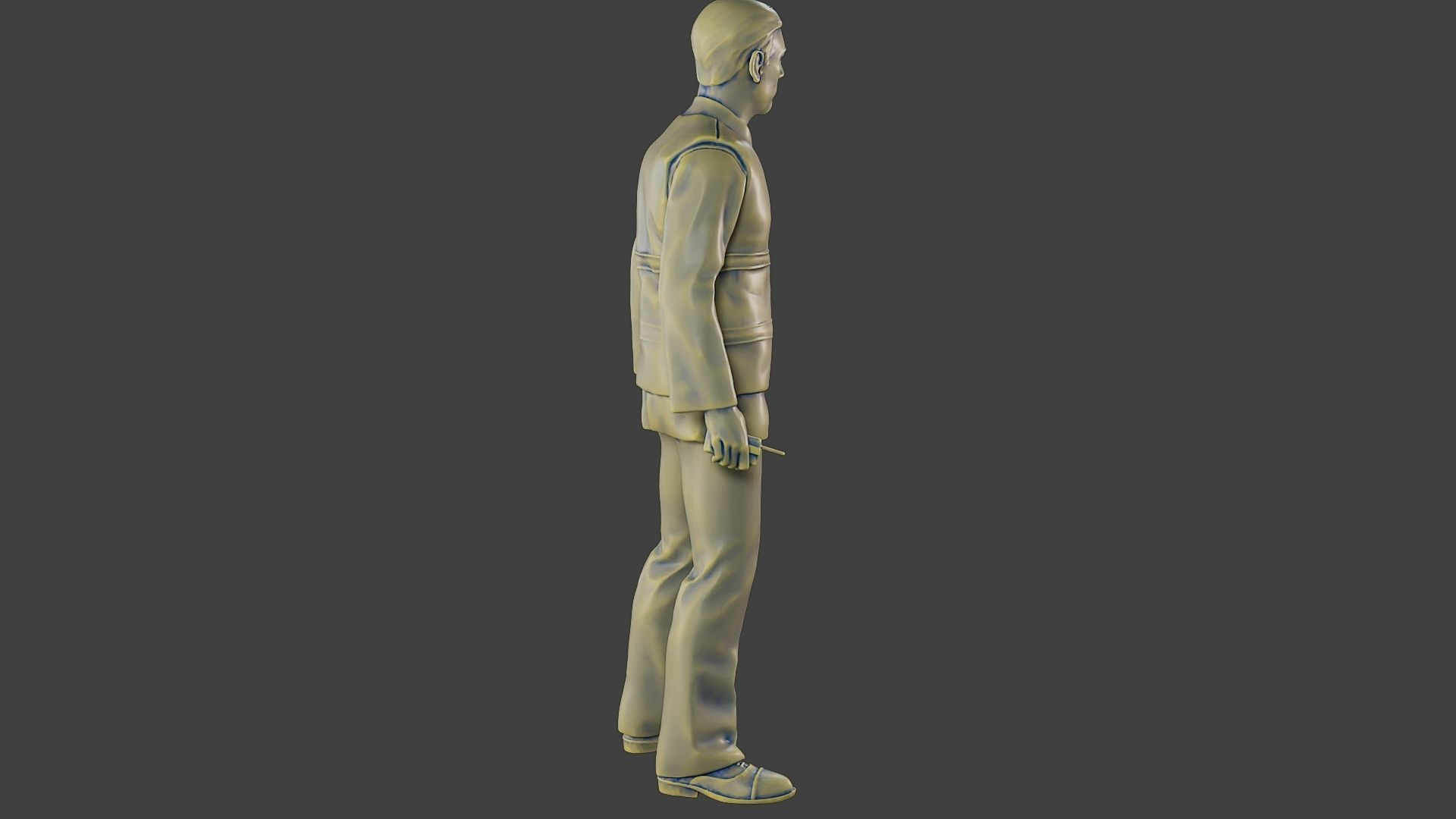 Male Security reflective vest MSRV 001 3D print model_31