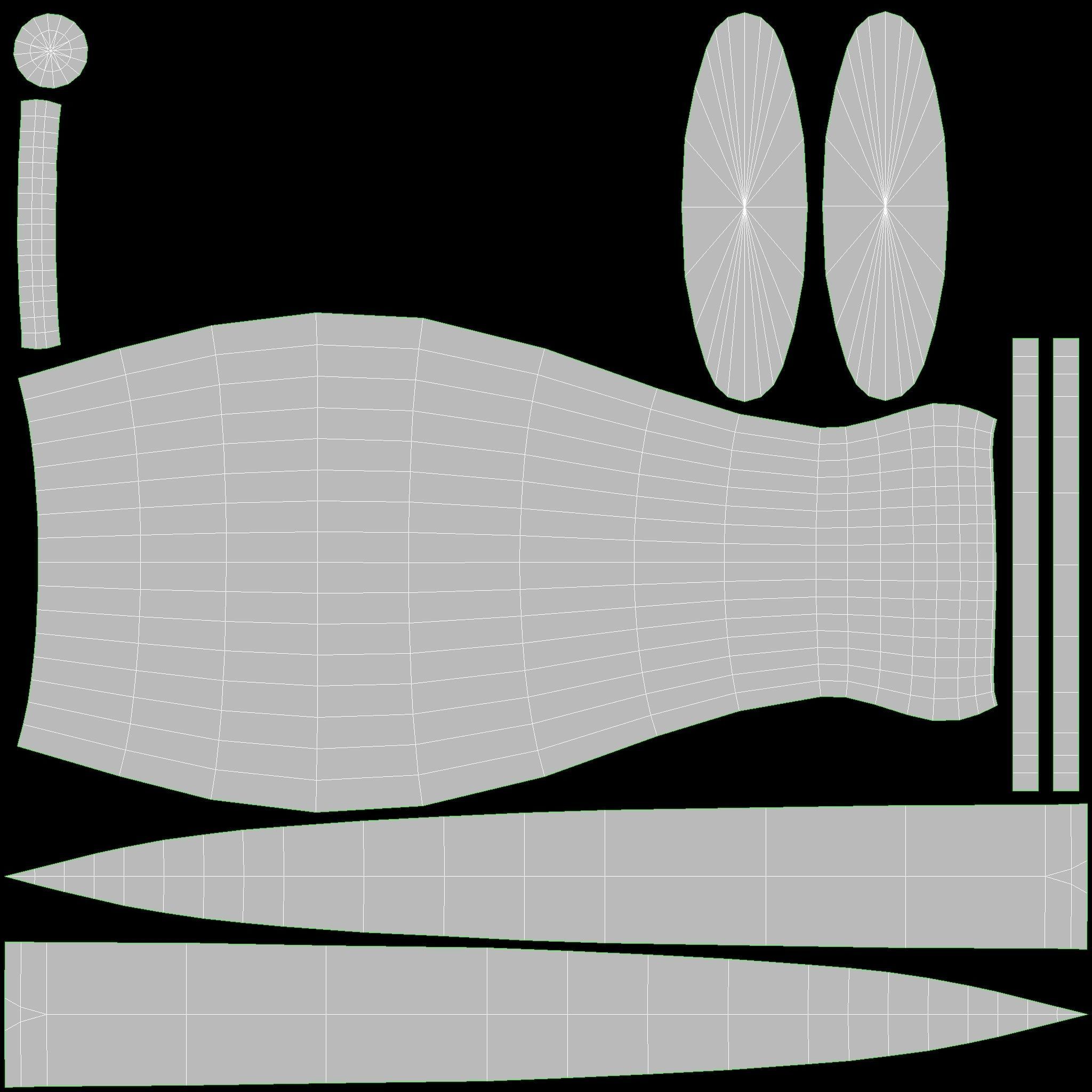 Fairbairn Sykes Knife Low-poly 3D model_9