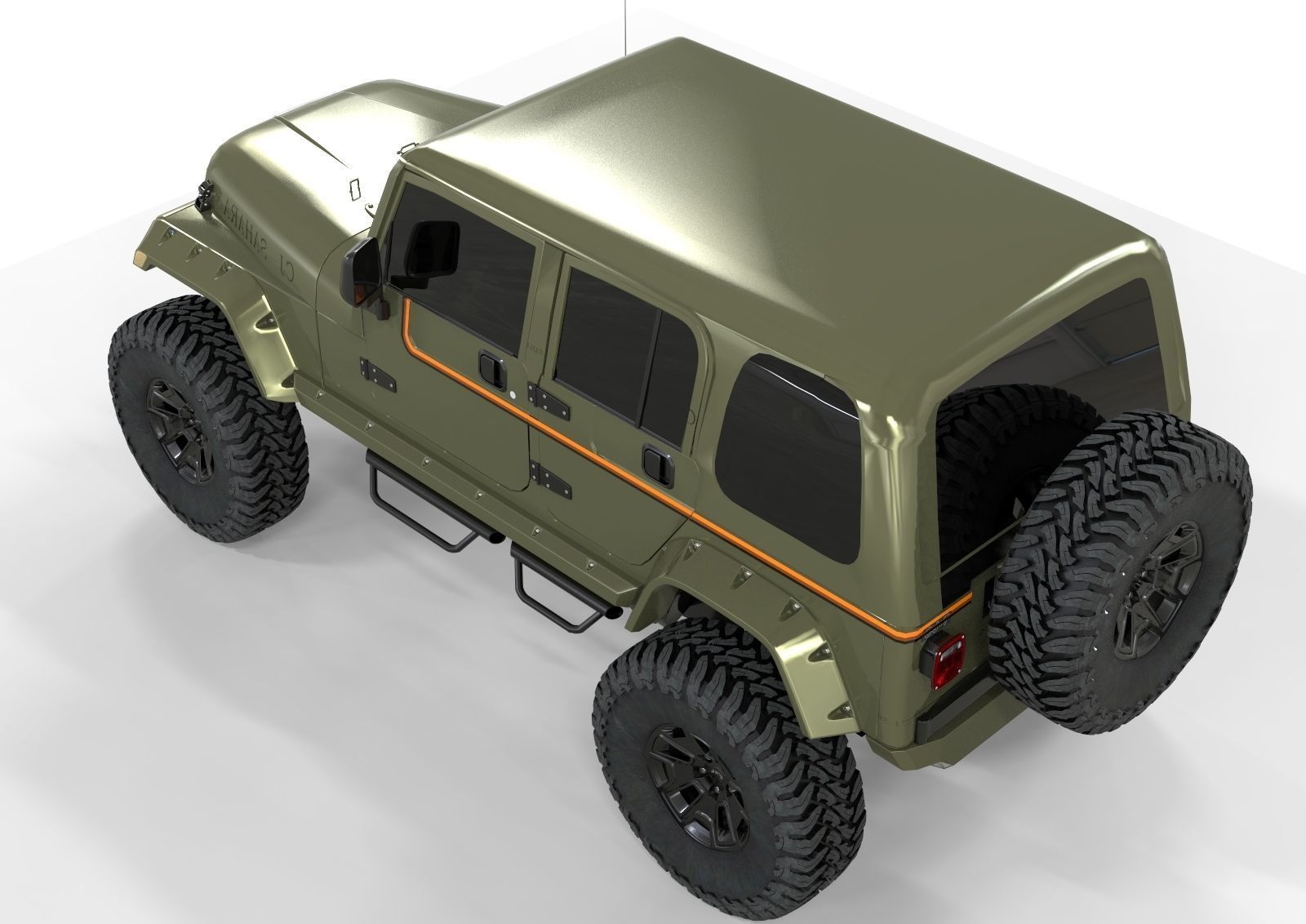 Kalaber Jeep Cj8 1985 3D model_5