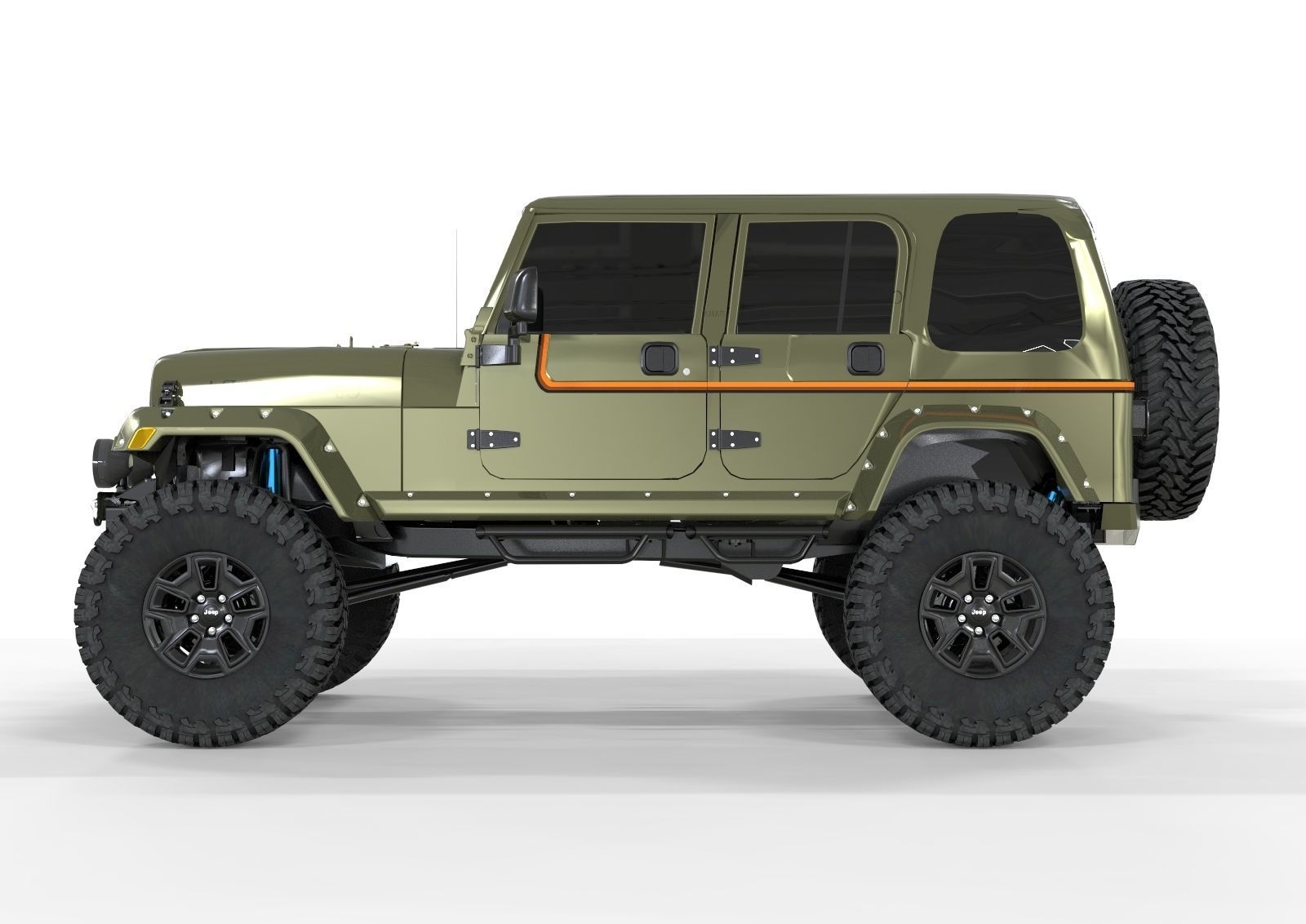 Kalaber Jeep Cj8 1985 3D model_1