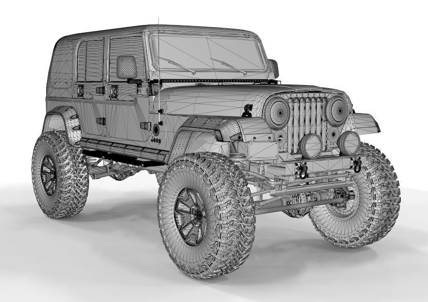 Kalaber Jeep Cj8 1985 3D model_7