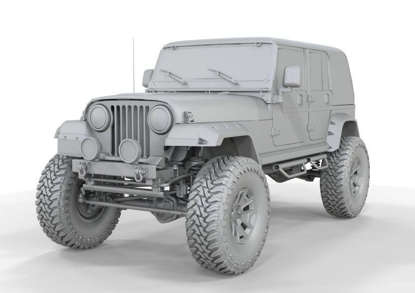 Kalaber Jeep Cj8 1985 3D model_14