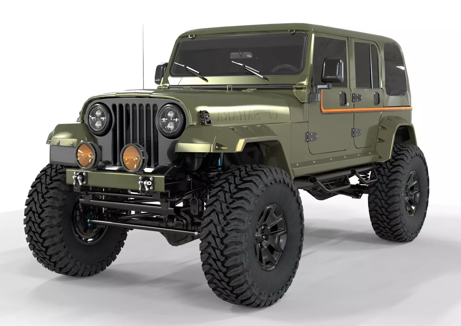 Kalaber Jeep Cj8 1985 3D model_0