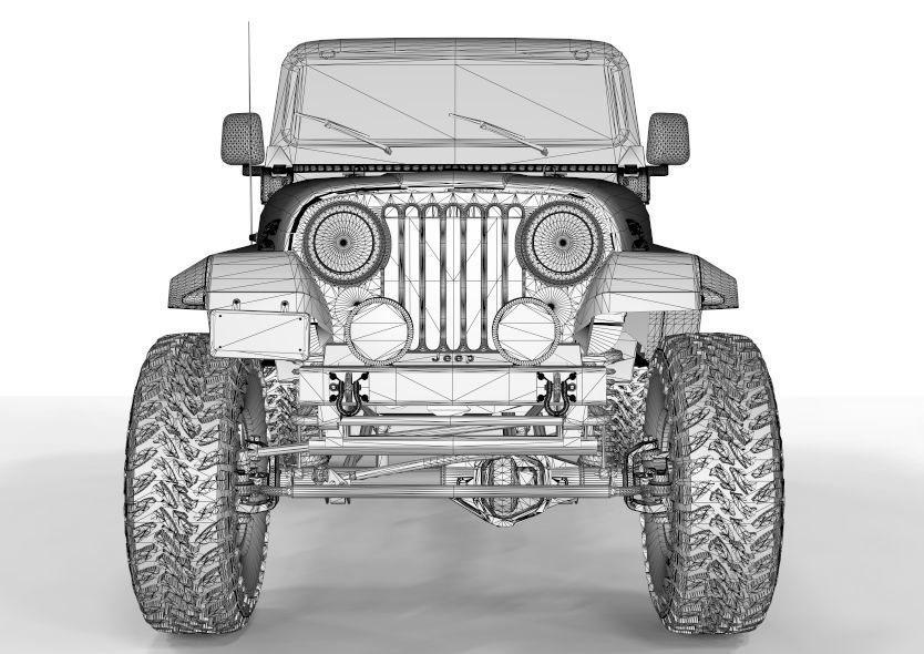 Kalaber Jeep Cj8 1985 3D model_9