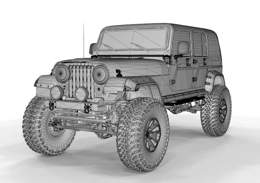 Kalaber Jeep Cj8 1985 3D model_13