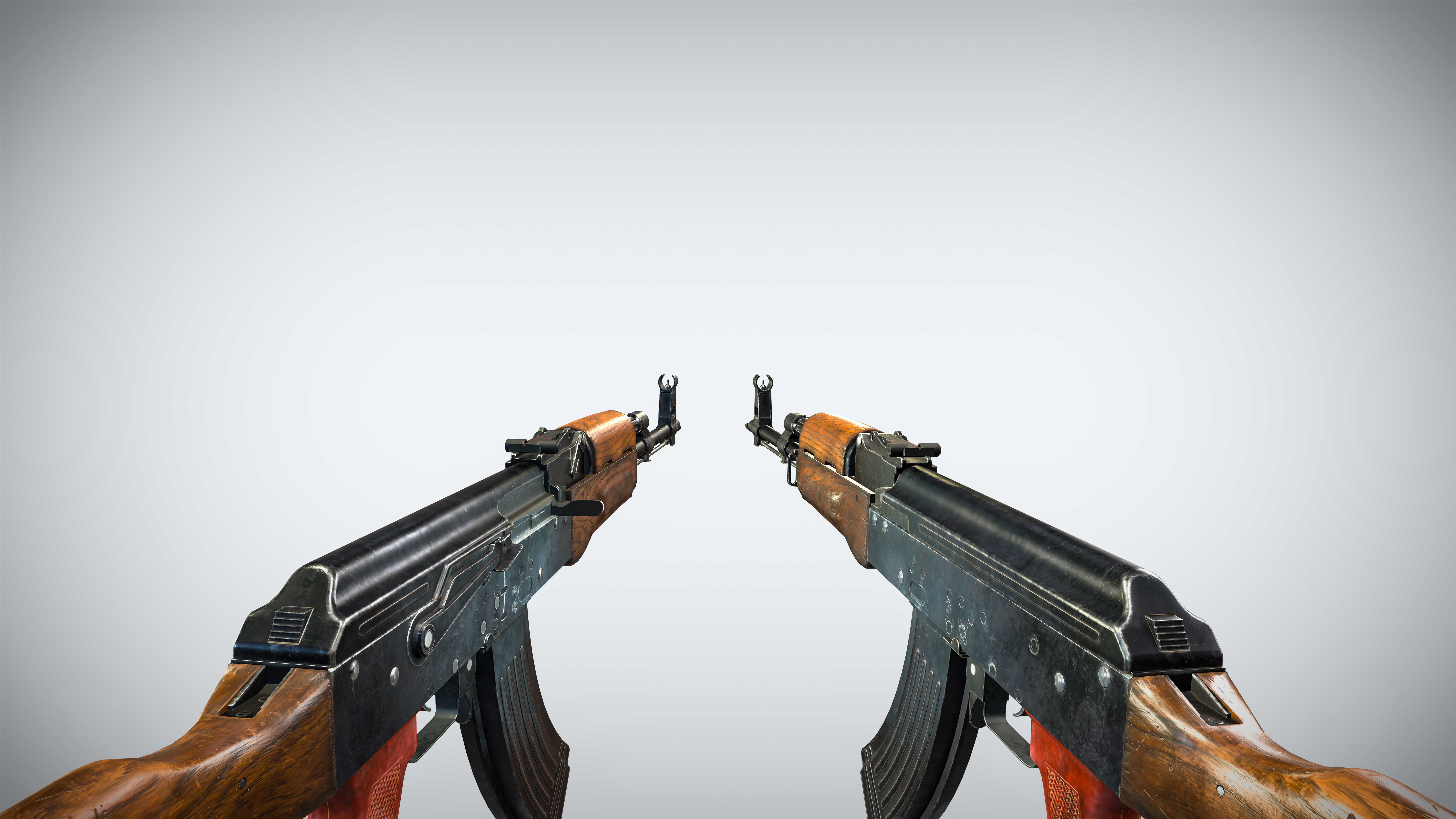 Modern Modular AK PBR Game Ready Pack Low-poly 3D model_9