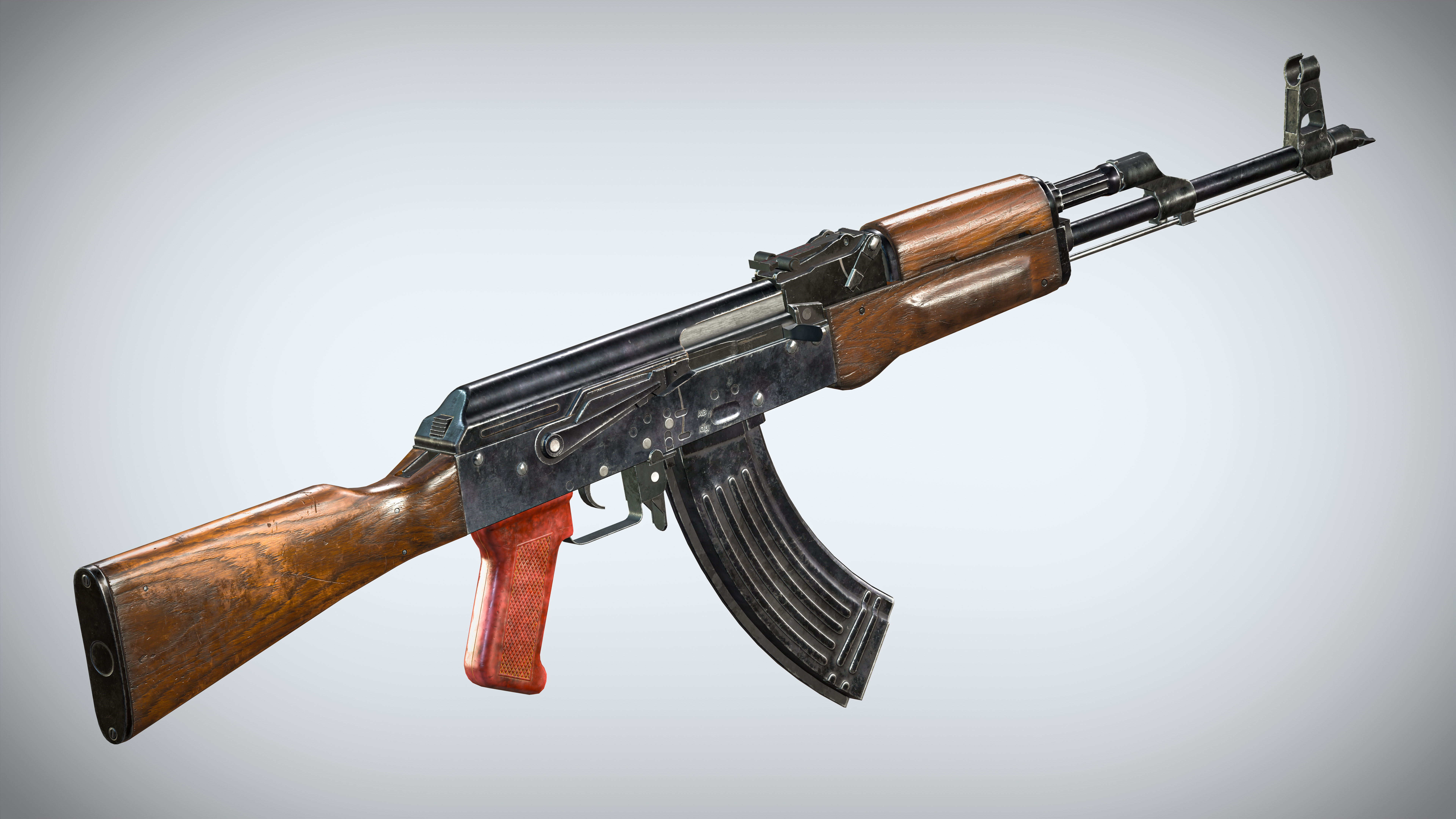 Modern Modular AK PBR Game Ready Pack Low-poly 3D model_6