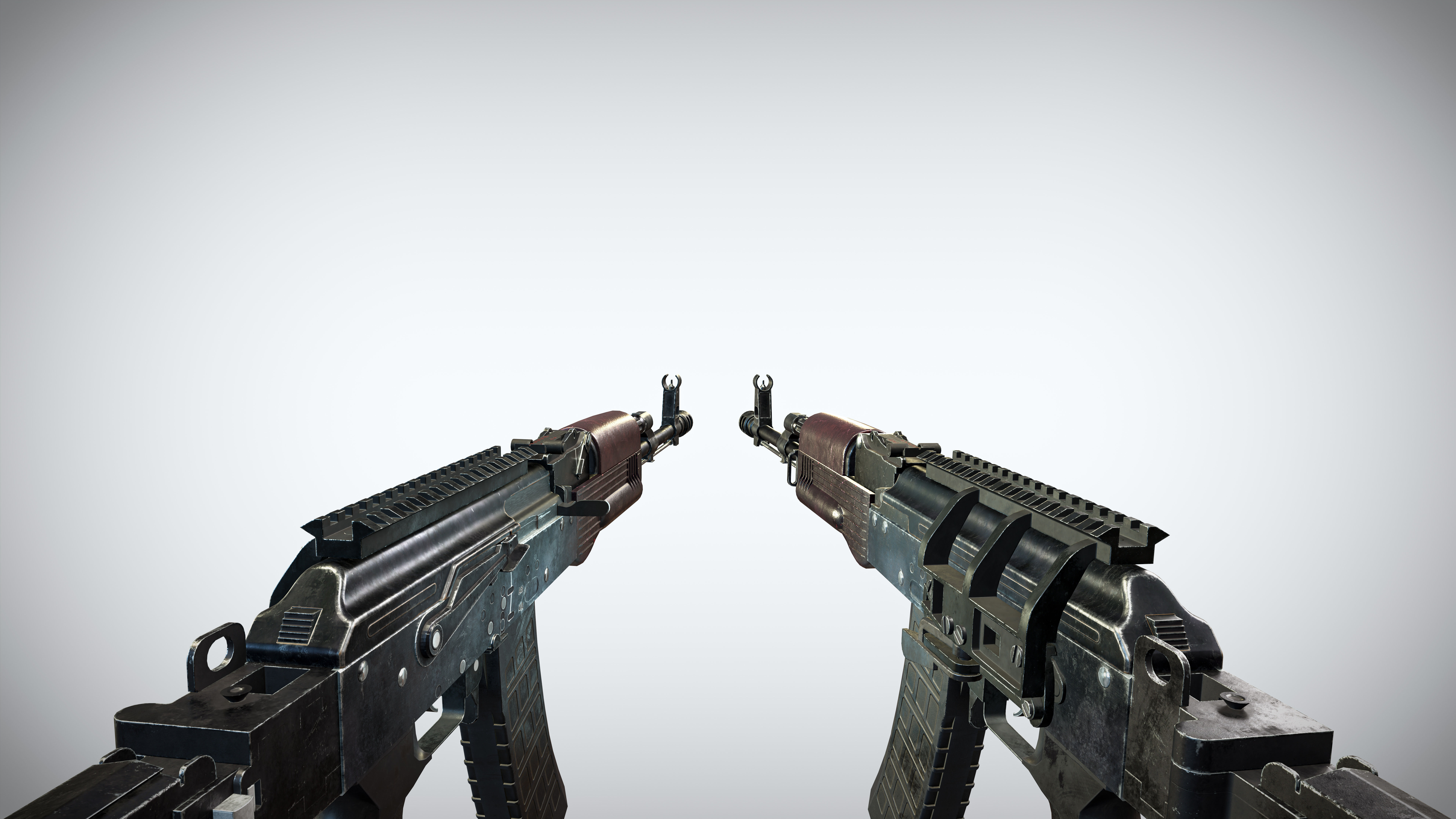 Modern Modular AK PBR Game Ready Pack Low-poly 3D model_10