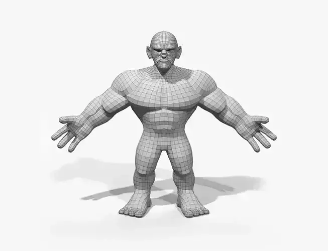 Stylized Lowpoly Basemesh 02 Low-poly 3D model