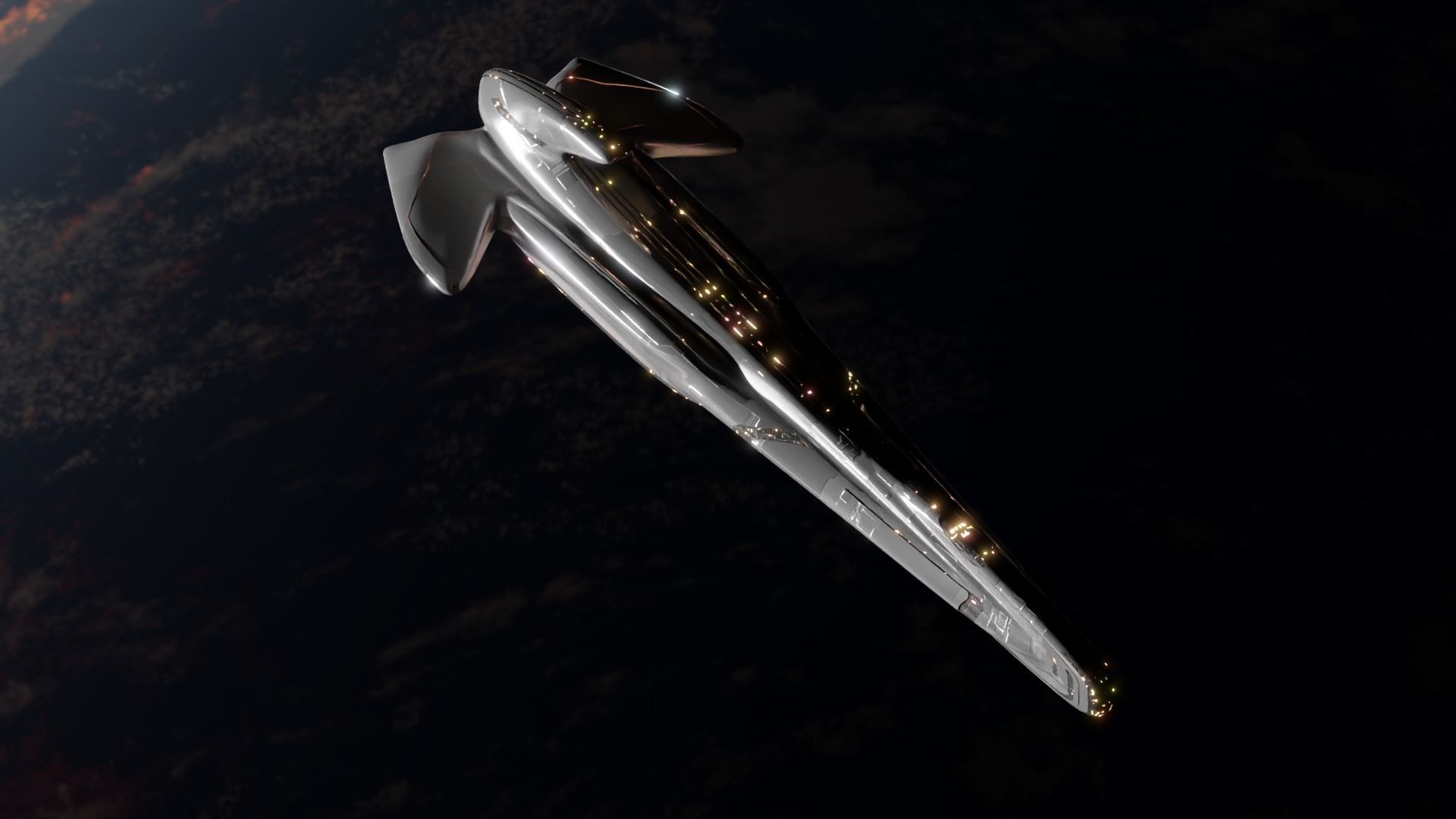 Battlecruiser - Capitalship 3D model_7