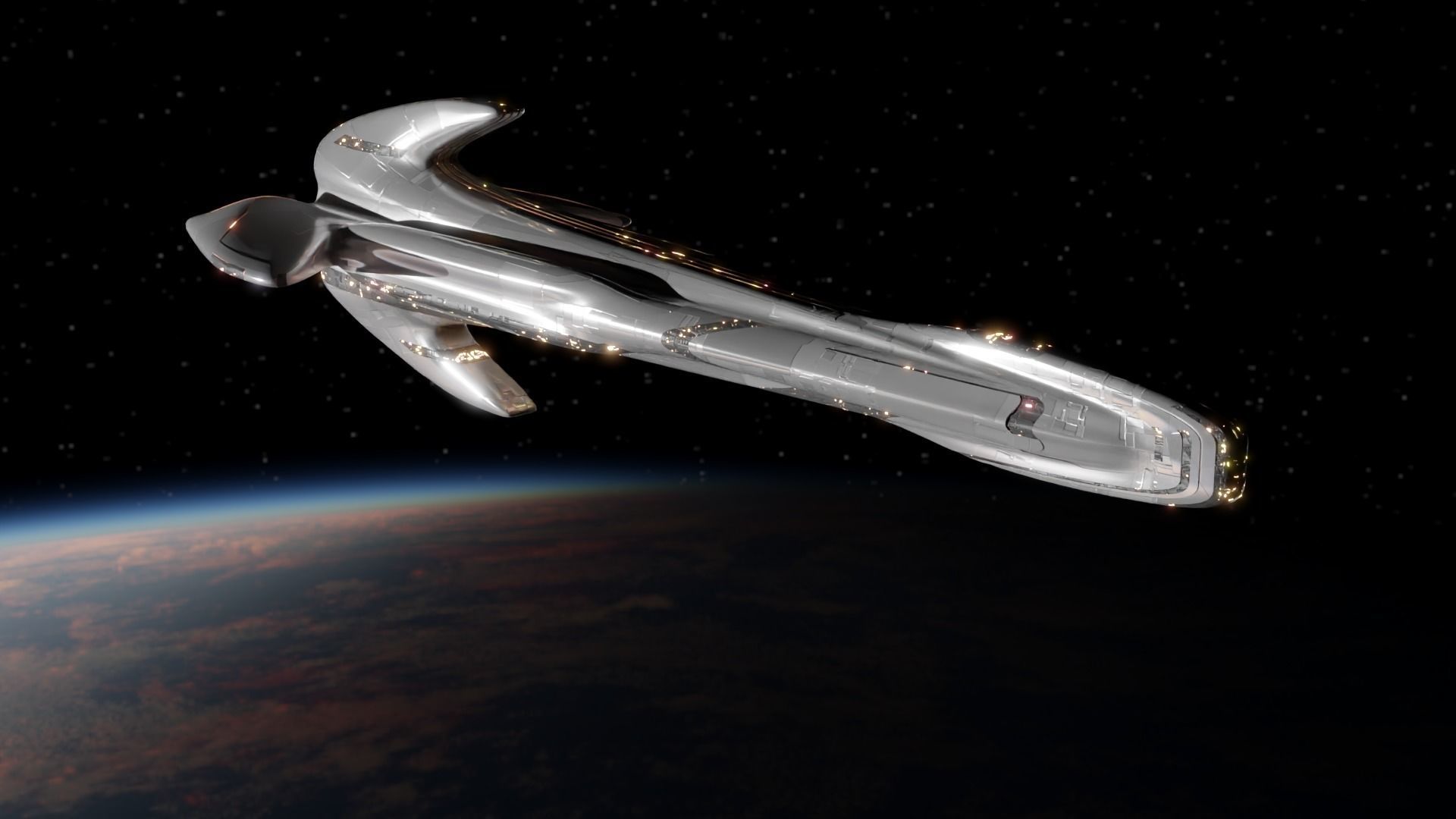 Battlecruiser - Capitalship 3D model_4