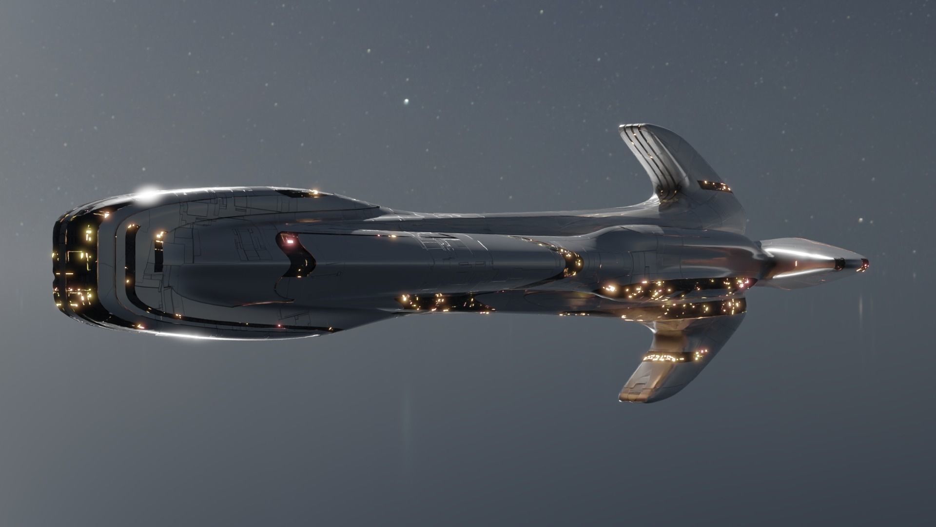 Battlecruiser - Capitalship 3D model_8